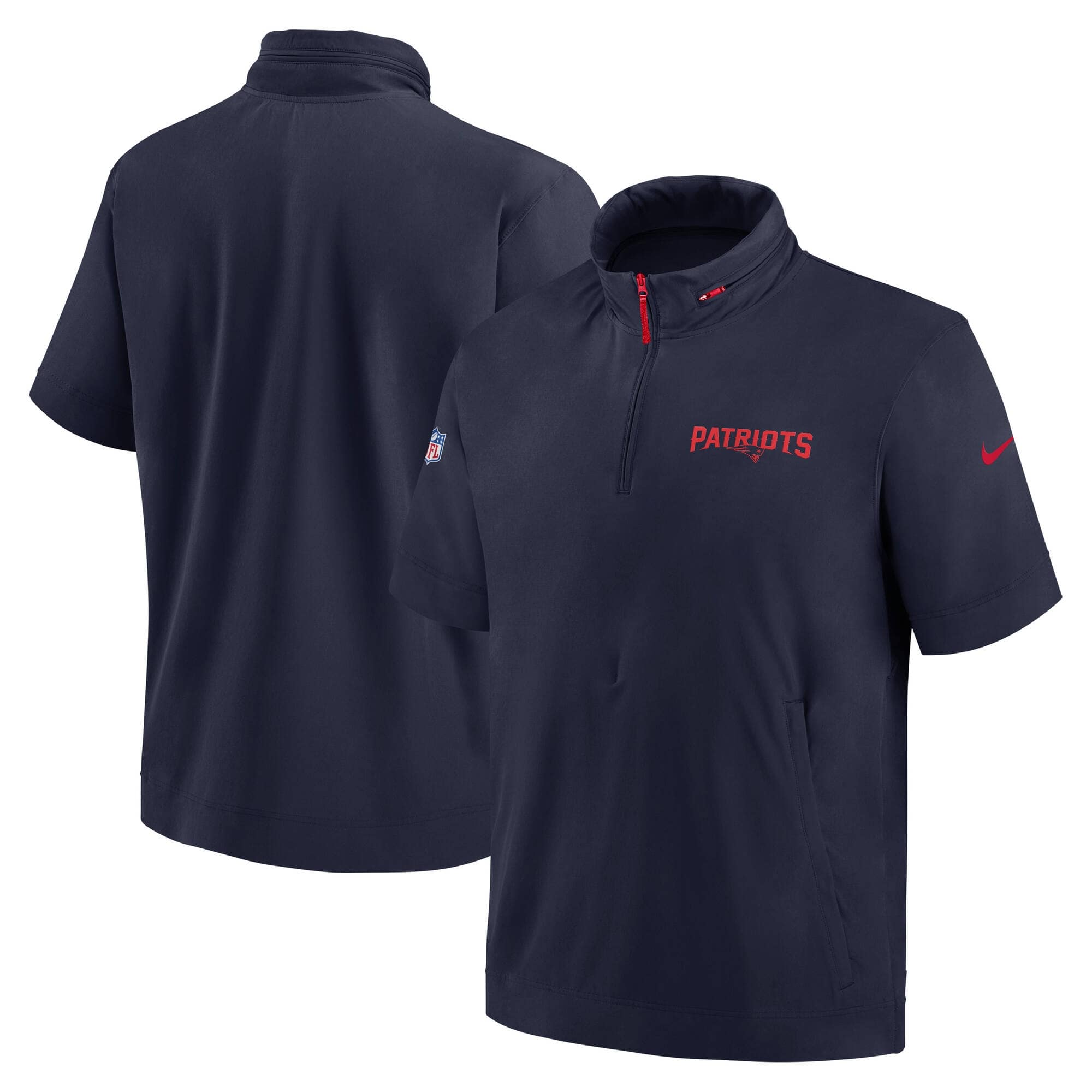 New England Patriots 2024 NFL Sideline Nike Lightweight Coach Jacke Navy