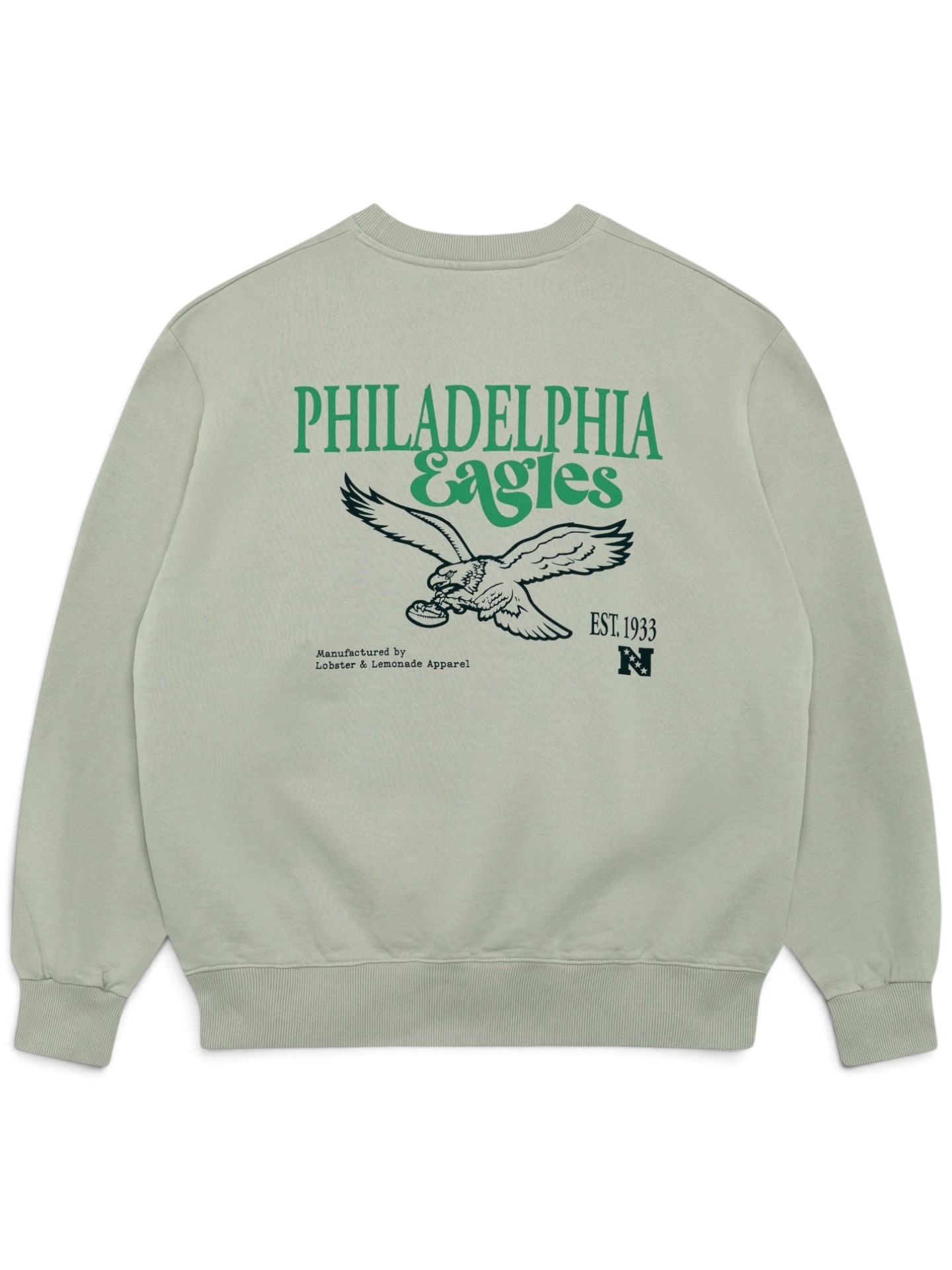 Philadelphia Eagles L&L '96 Classics NFL Crew Sweater Grau