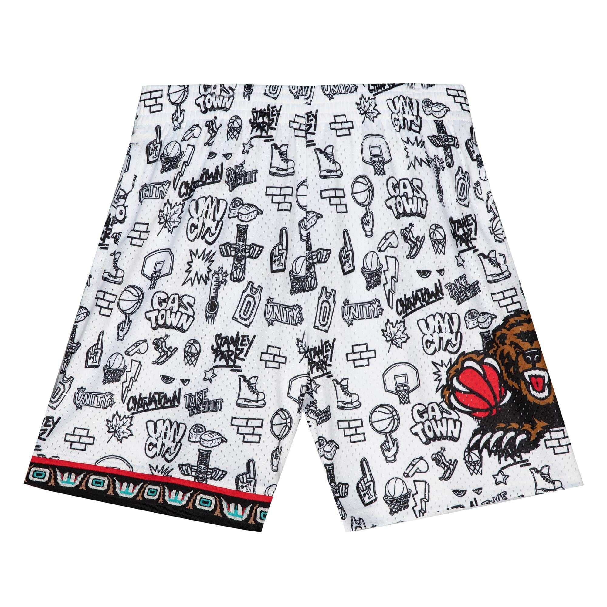 Vancouver Grizzlies Doodle Mitchell & Ness Swingman NBA Shorts
