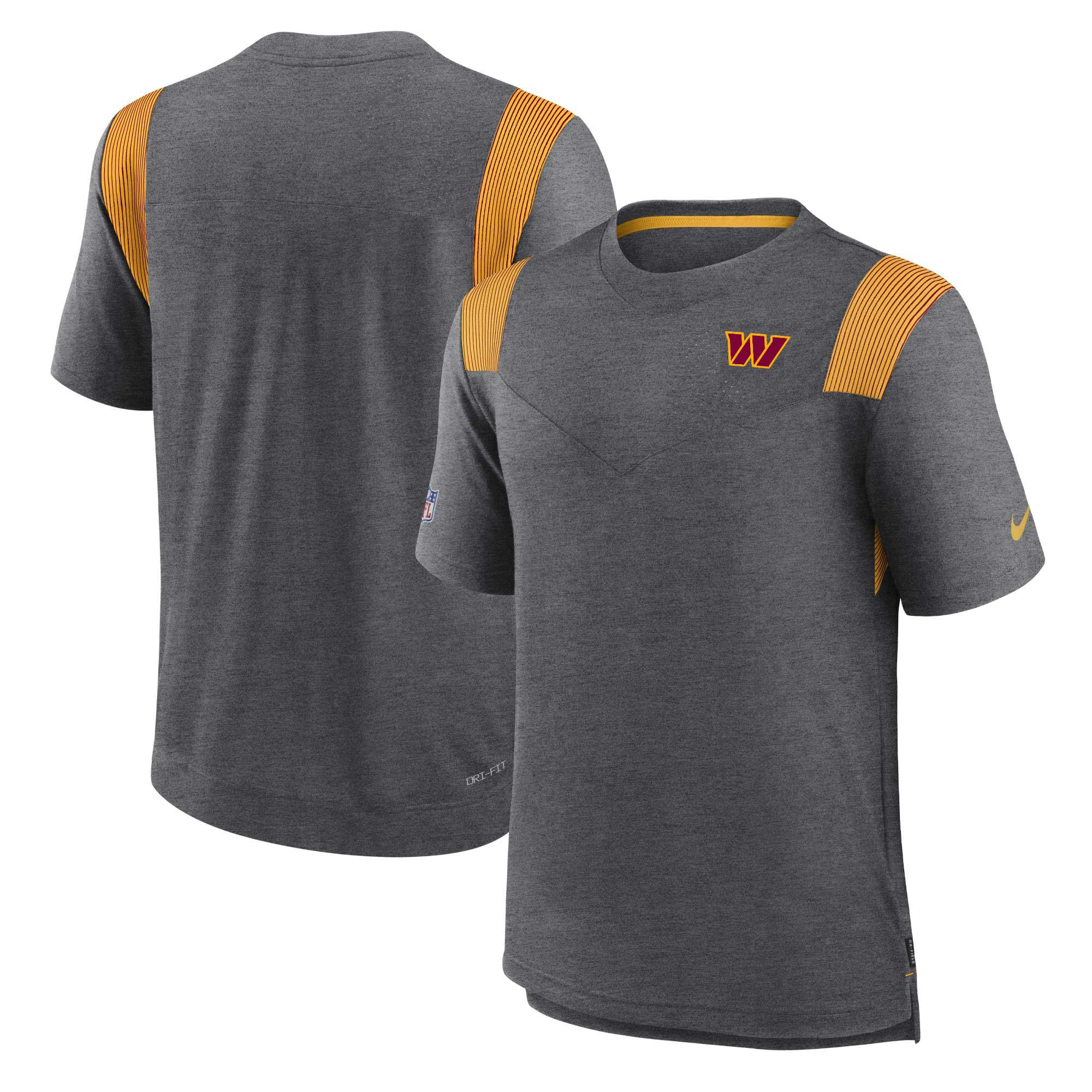 Washington Commanders 2022 NFL Sideline Nike Performance Player Top Grau