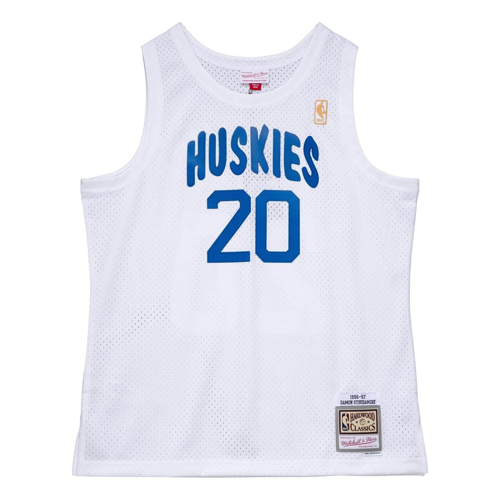 Damon Stoudamire #20 Toronto Huskies 1996-97 Mitchell & Ness Swingman NBA Trikot Weiß