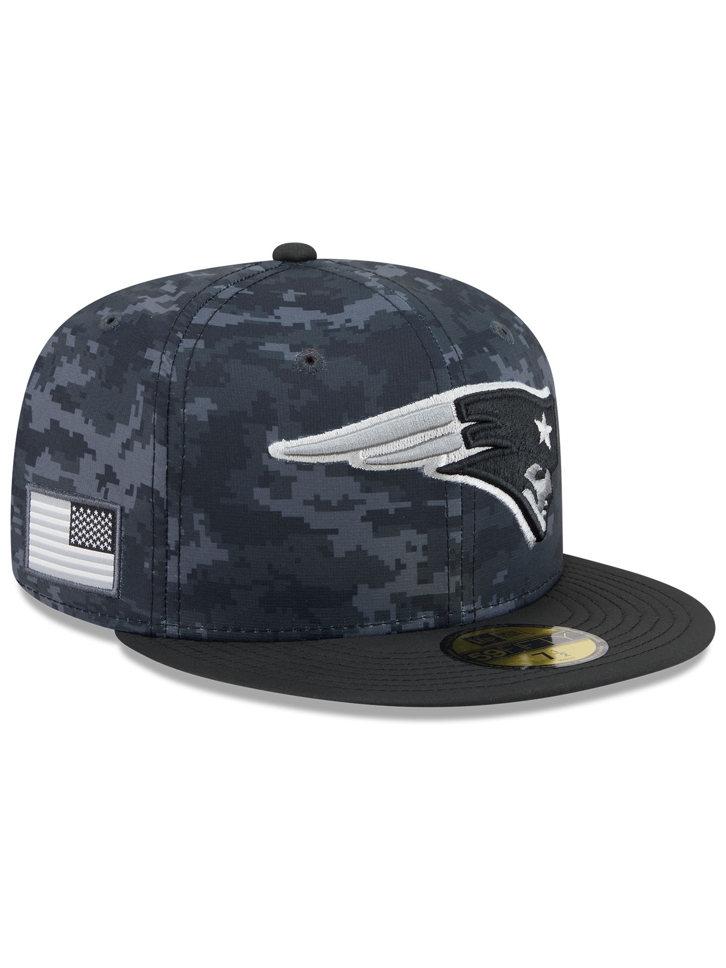 New England Patriots 2026 NFL Salute to Service 59FIFTY Fitted Cap Black