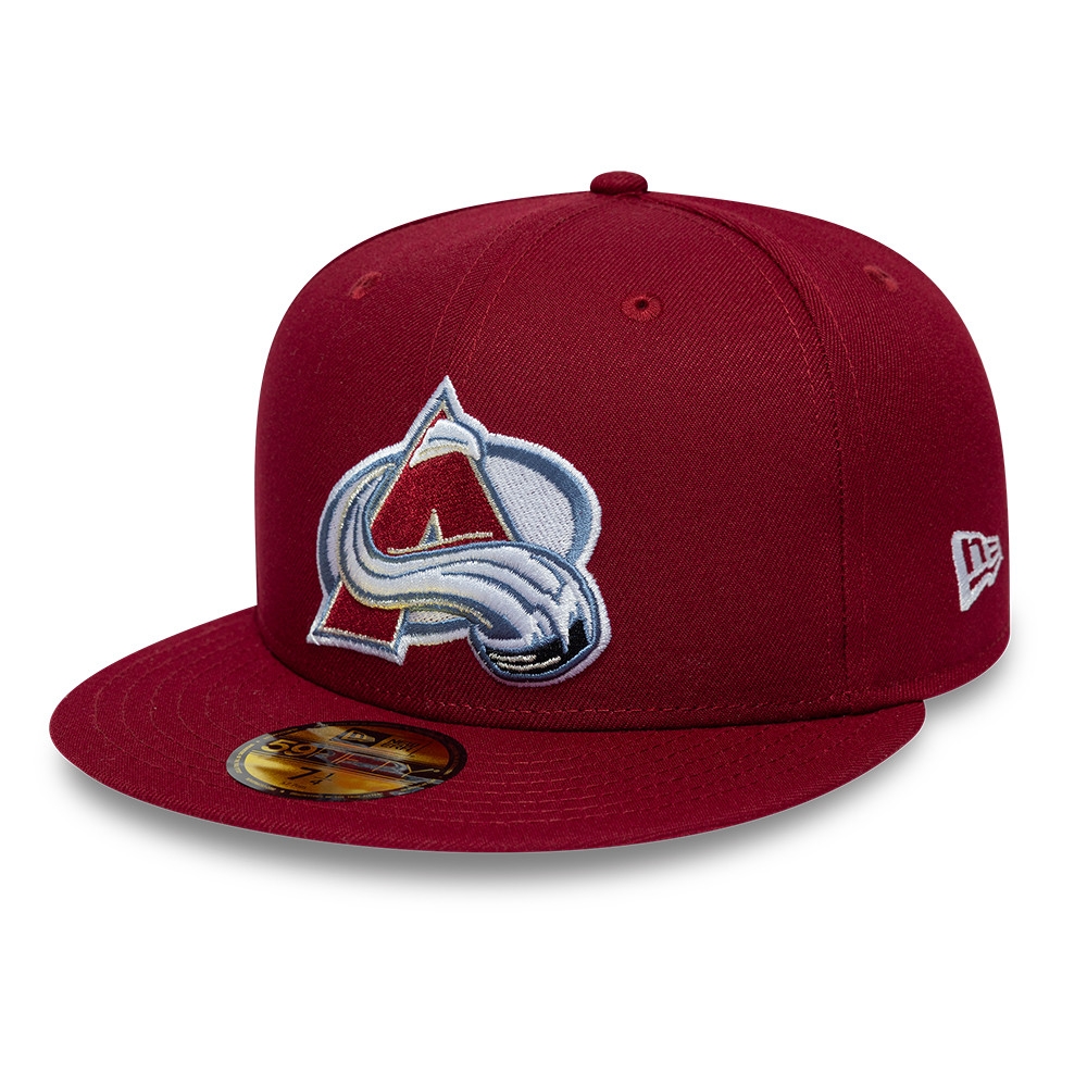 Colorado Avalanche Basic Logo 59FIFTY Fitted NHL Cap Burgunder