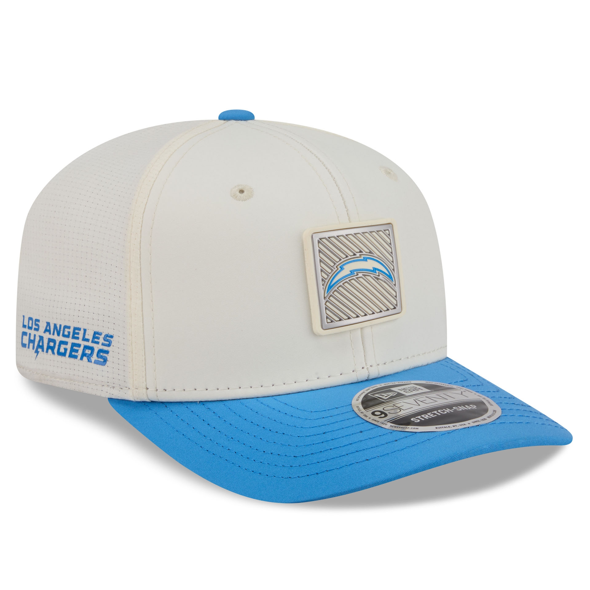 Los Angeles Chargers 2026 NFL Training Camp 9SEVENTY Stretch-Snap Cap Cream/Blue