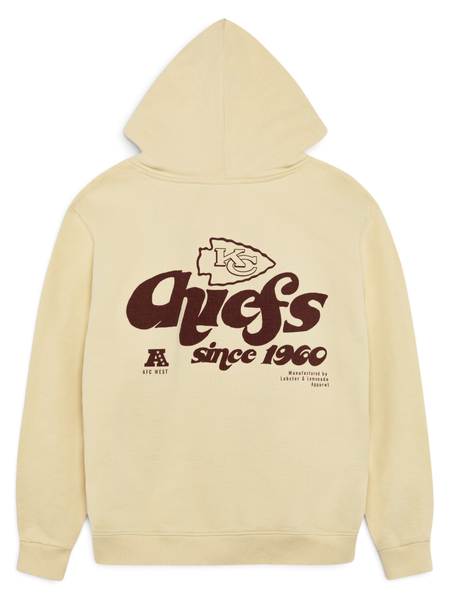 Kansas City Chiefs L&L '76 Classics NFL Hoodie Cream
