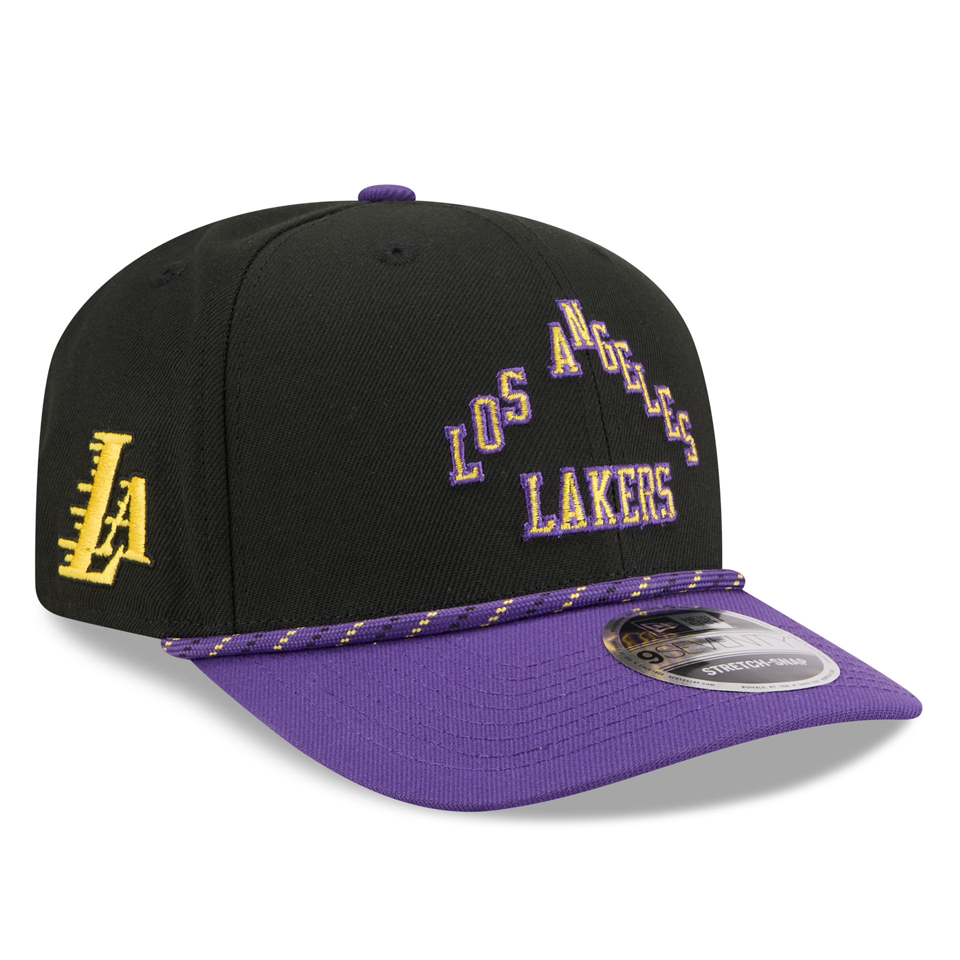 Los Angeles Lakers 2025-26 NBA City Edition 9SEVENTY Stretch-Snap Cap