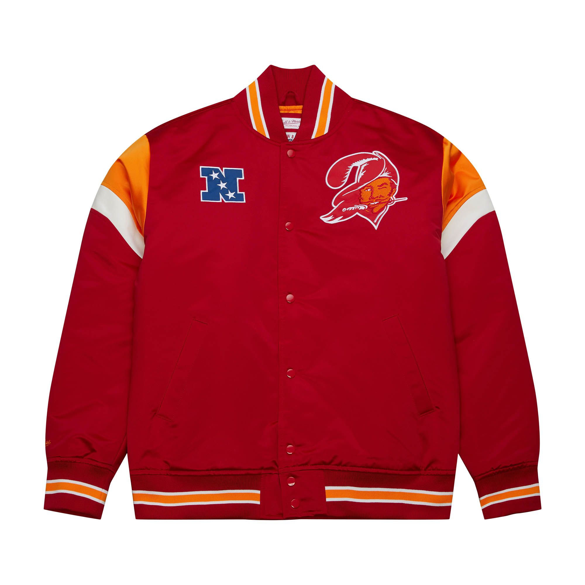 Tampa Bay Buccaneers Mitchell & Ness Heavyweight Satin NFL Jacke