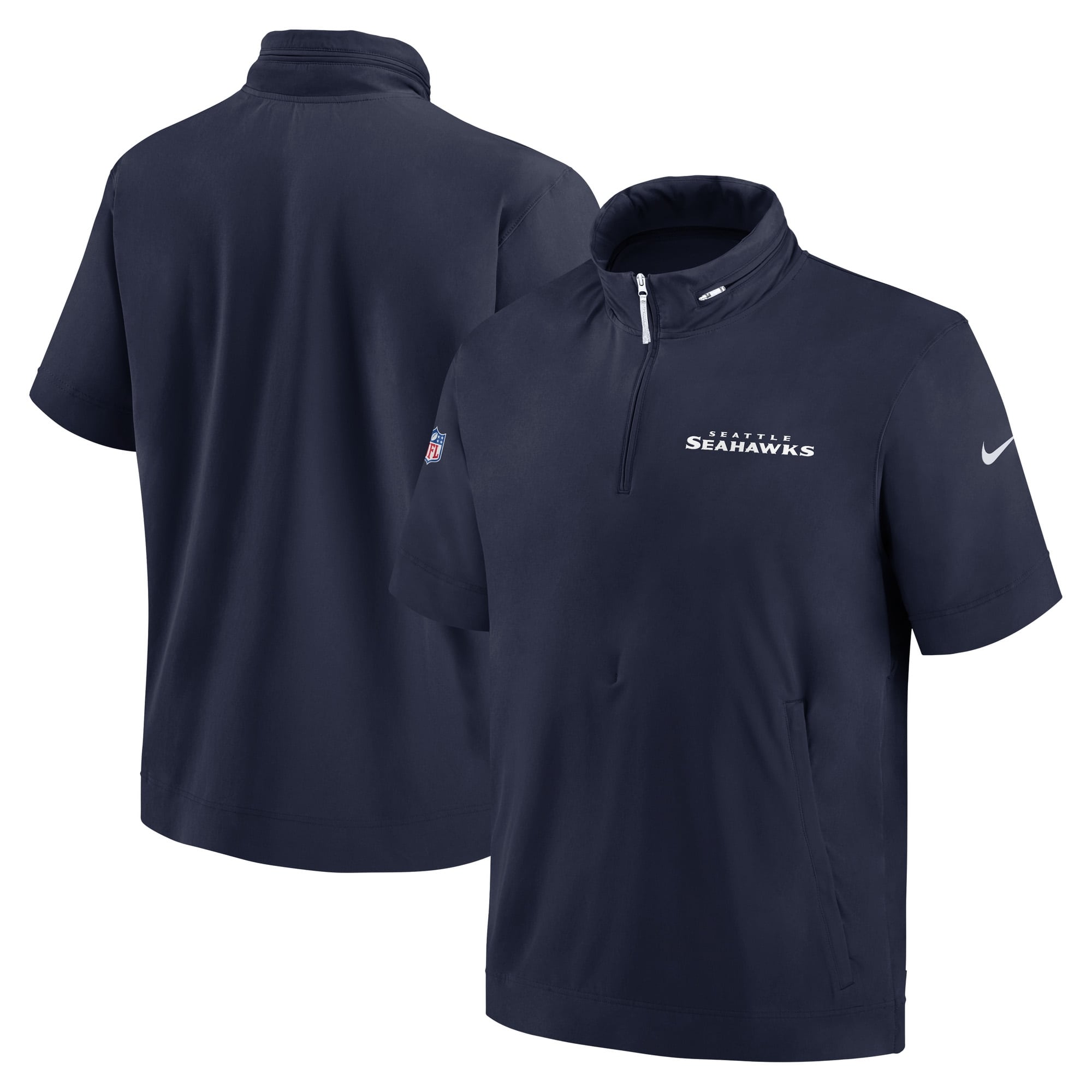 Seattle Seahawks 2024 NFL Sideline Nike Lightweight Coach Jacke Navy