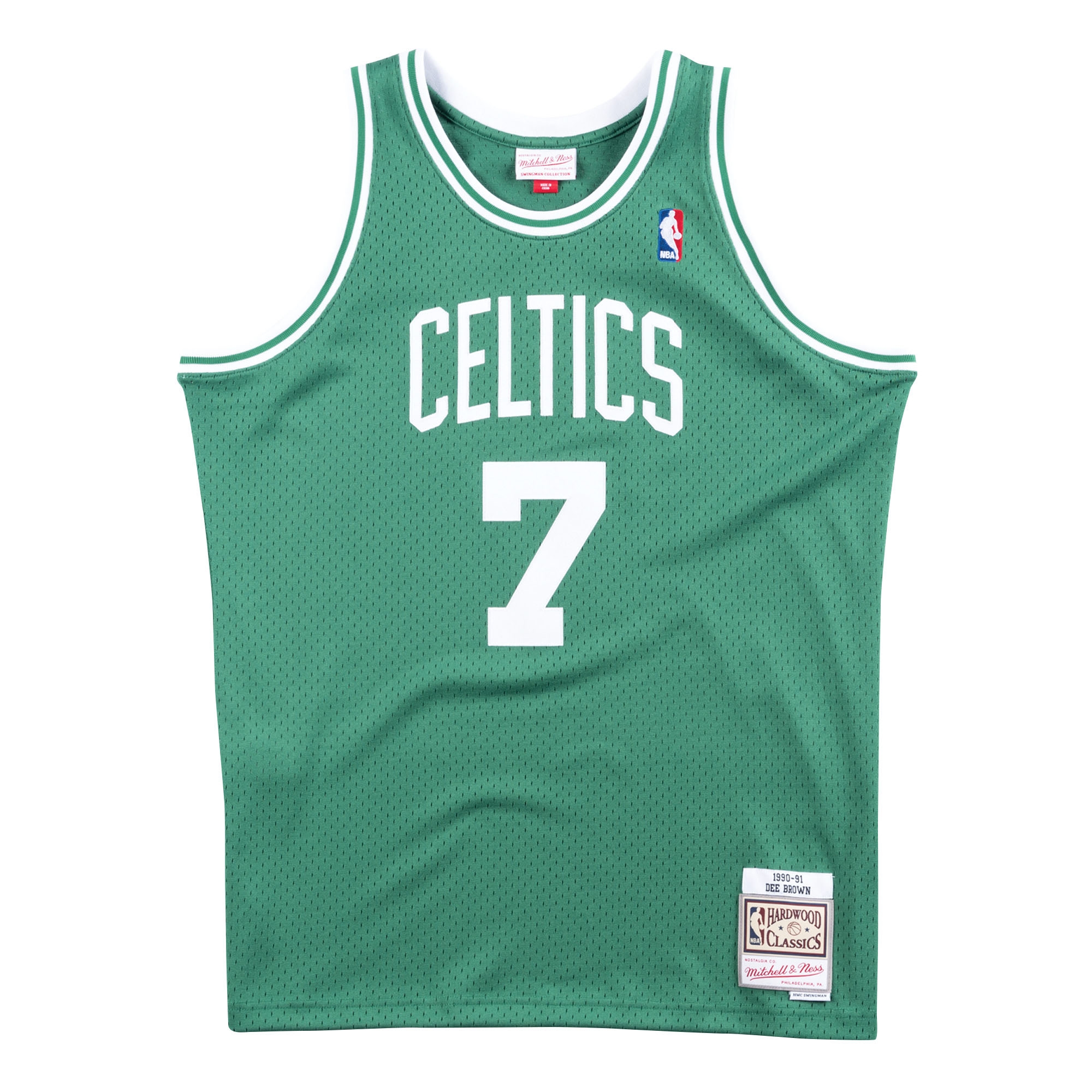 Dee Brown #7 Boston Celtics 1990-91 Mitchell & Ness Swingman NBA Trikot Grün