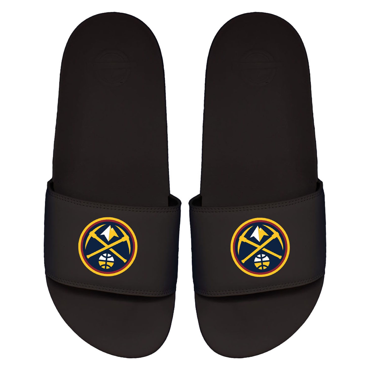Denver Nuggets Primary Logo ISlide NBA Slipper Badelatschen Schwarz