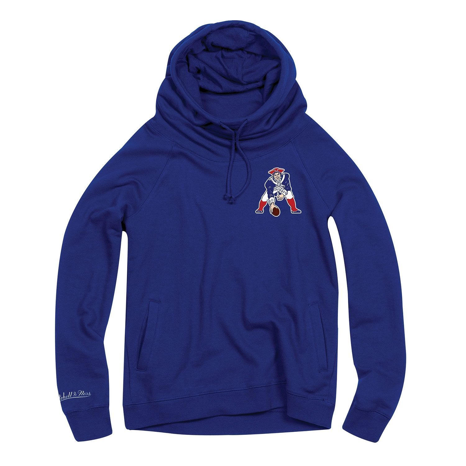New England Patriots Funnel Neck Pullover NFL Hoodie (DAMEN)