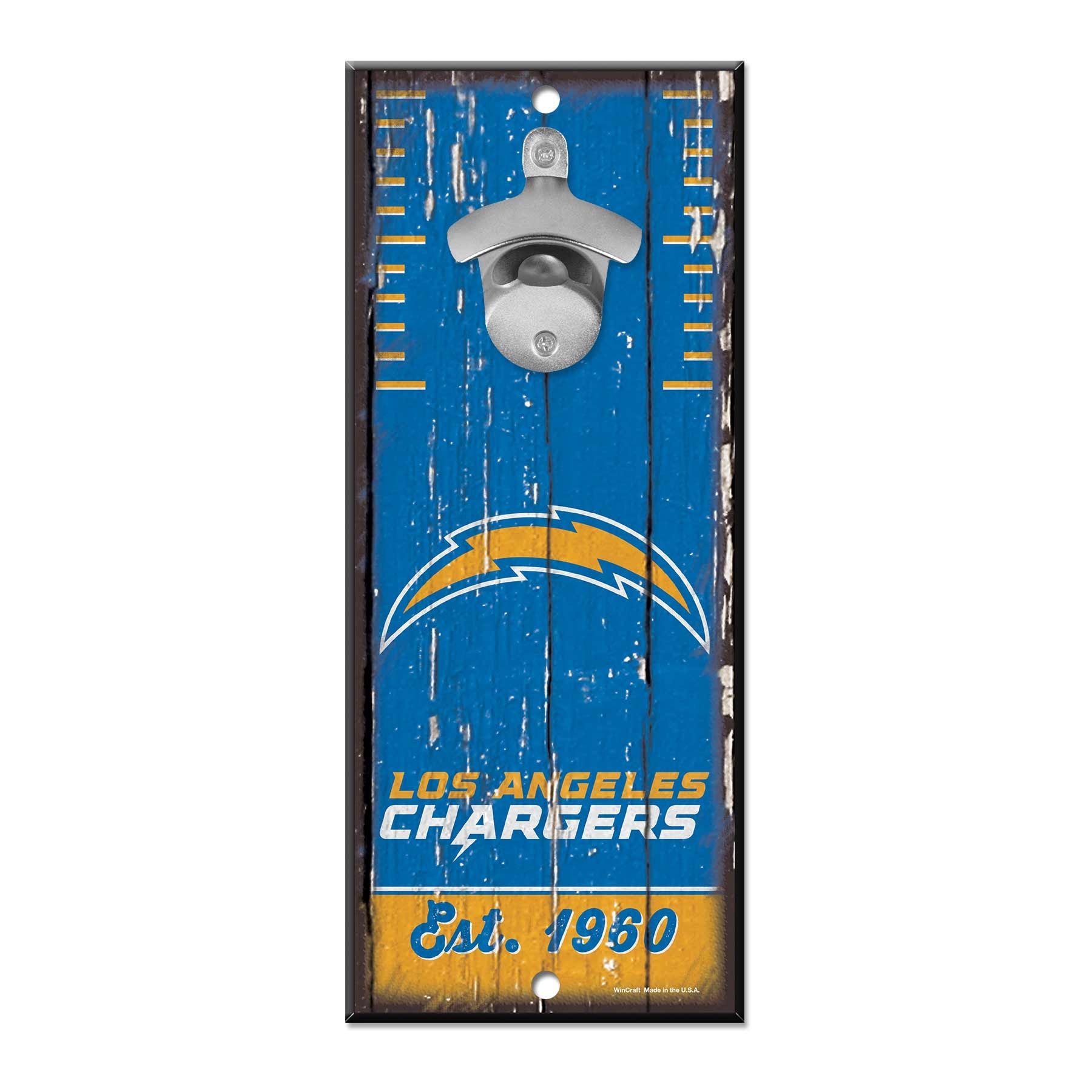 Los Angeles Chargers WinCraft NFL Schild mit Flaschenöffner
