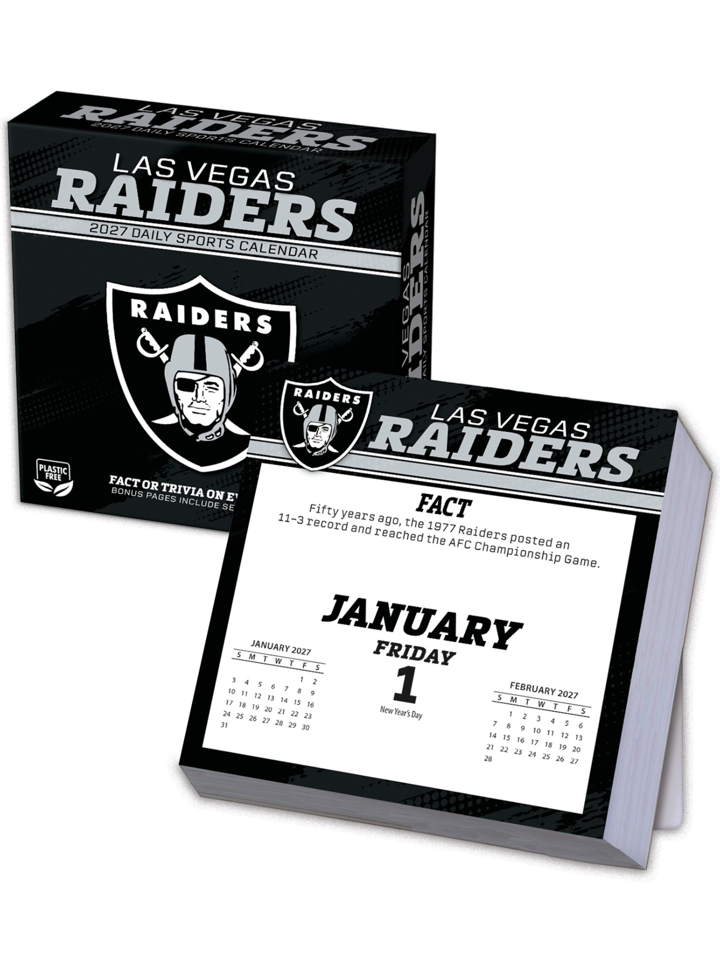 Las Vegas Raiders 2027 NFL Tischkalender