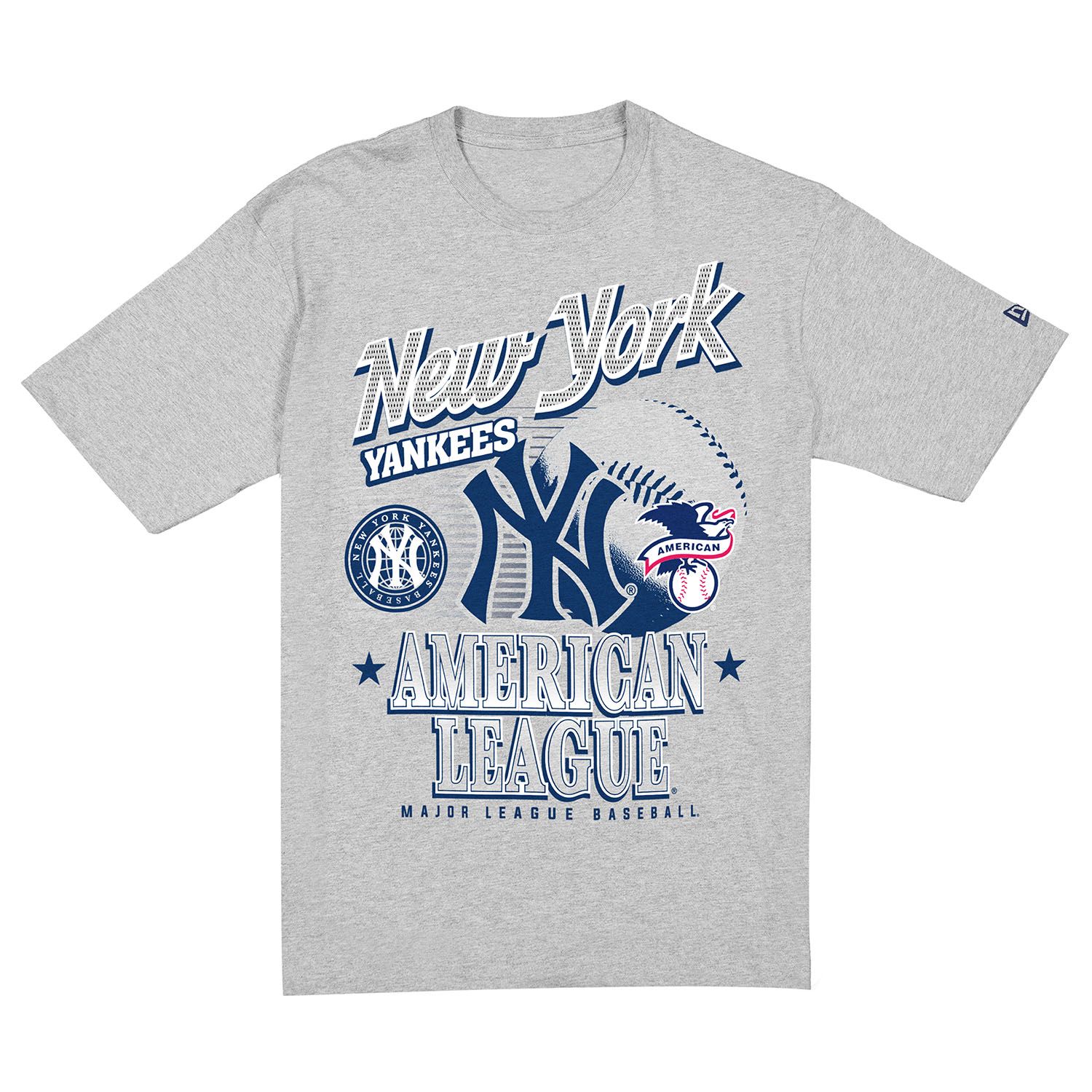 New York Yankees Sport Classics Oversized MLB T-Shirt Grau