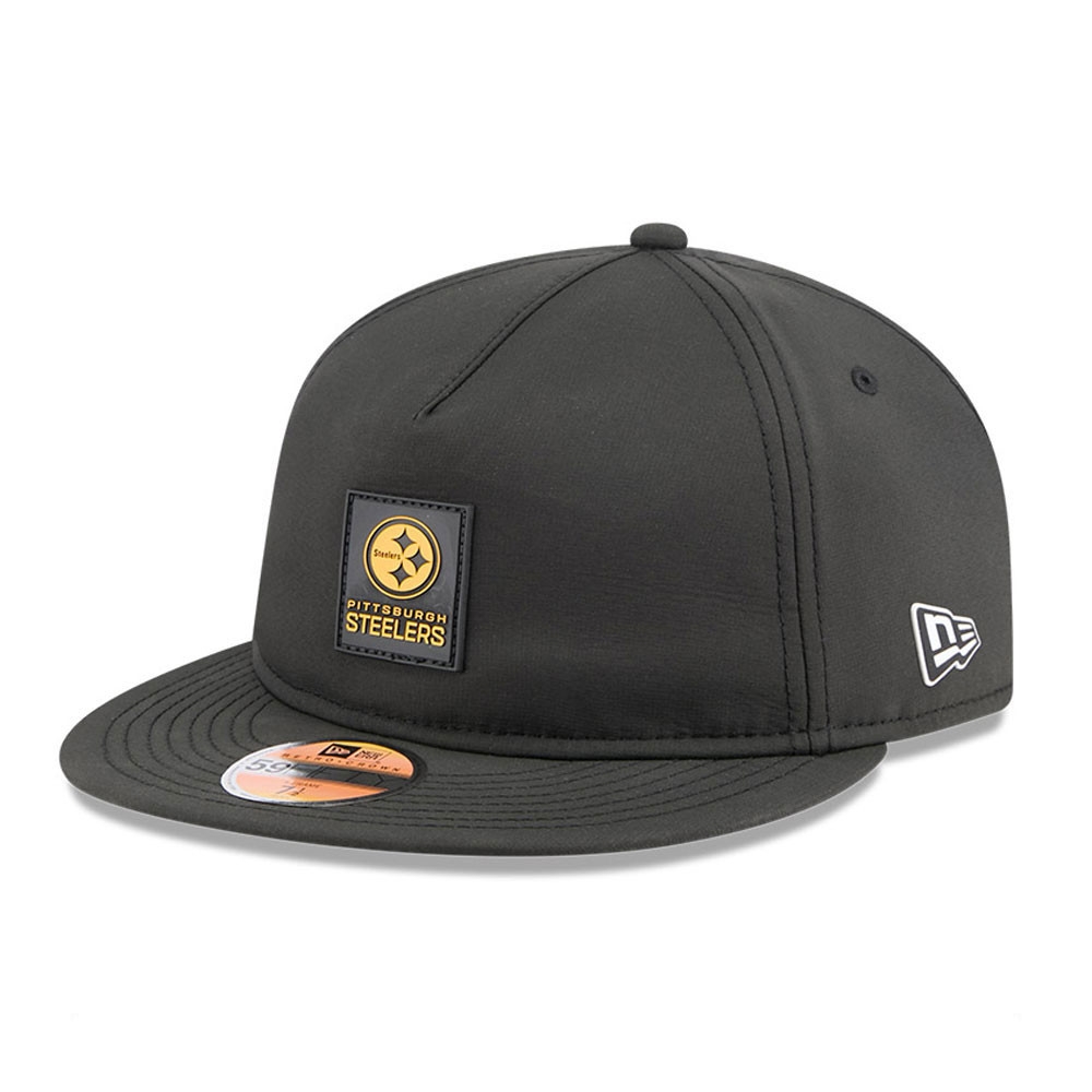 Pittsburgh Steelers 2025 NFL On-Field Sideline 59FIFTY A-Frame Fitted Cap Black