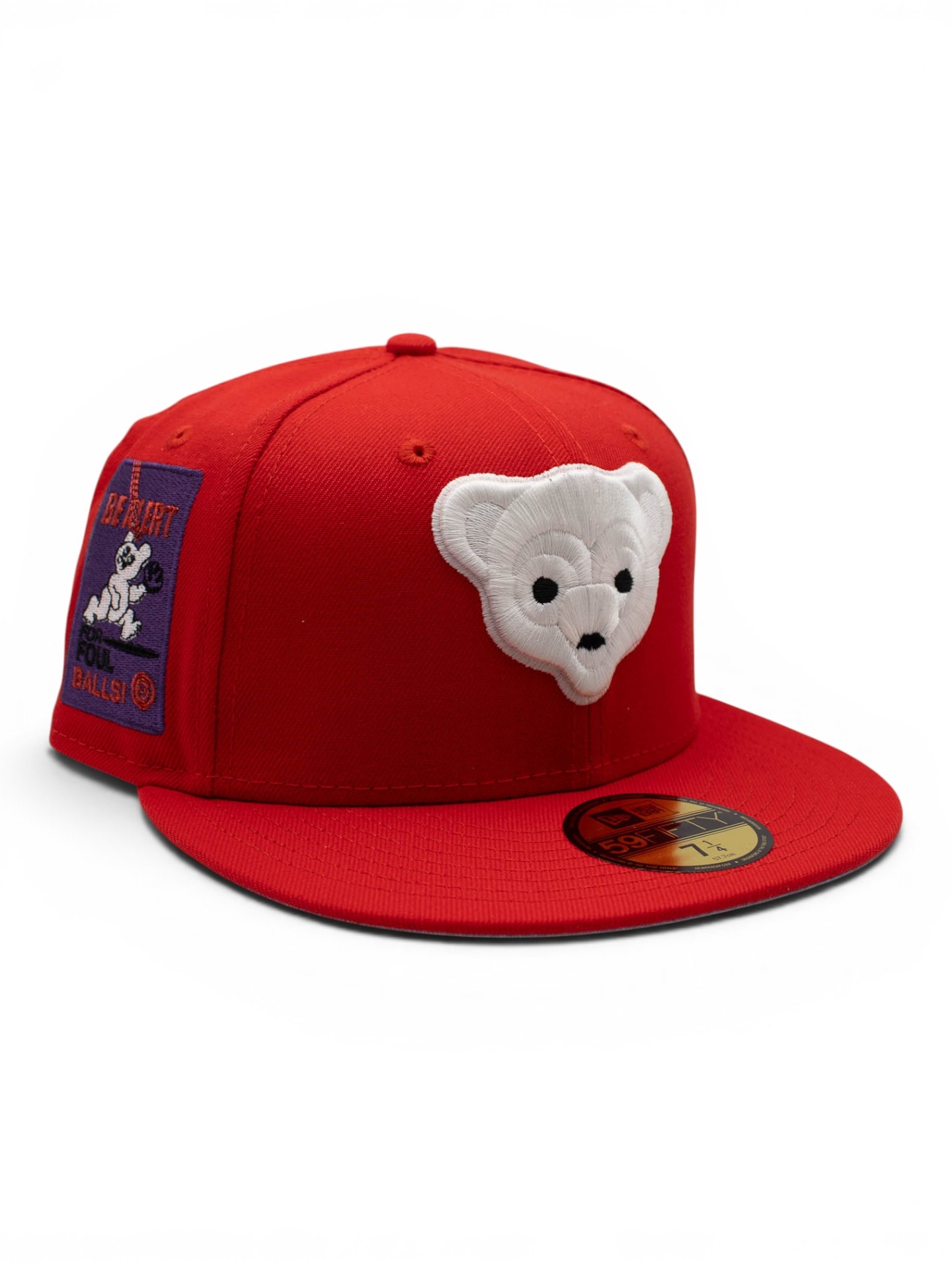 Chicago Cubs Be Alert For Foul Balls 59FIFTY Fitted MLB Cap Rot