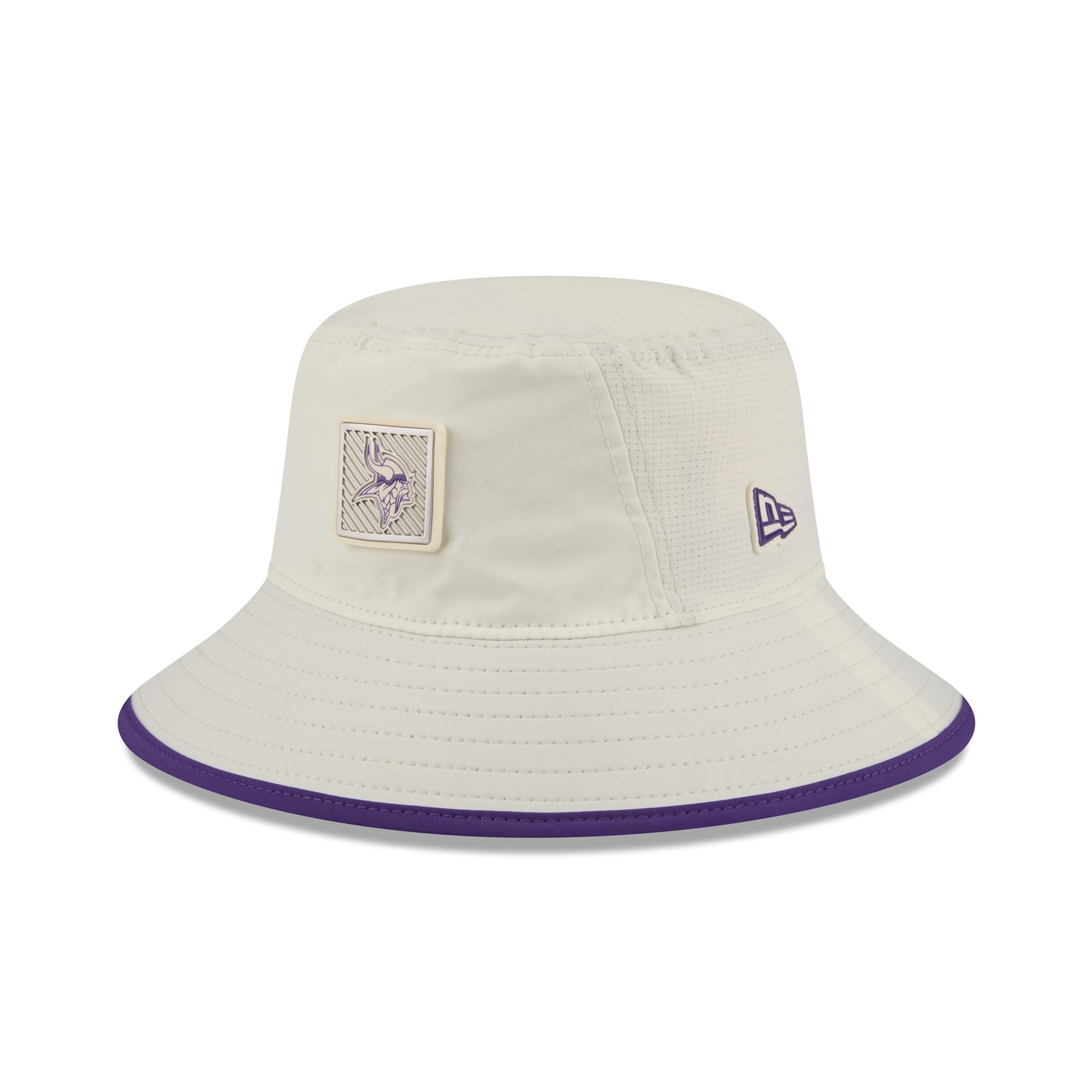 Minnesota Vikings 2026 NFL Training Camp Stretch Bucket Hat Cream/Purple