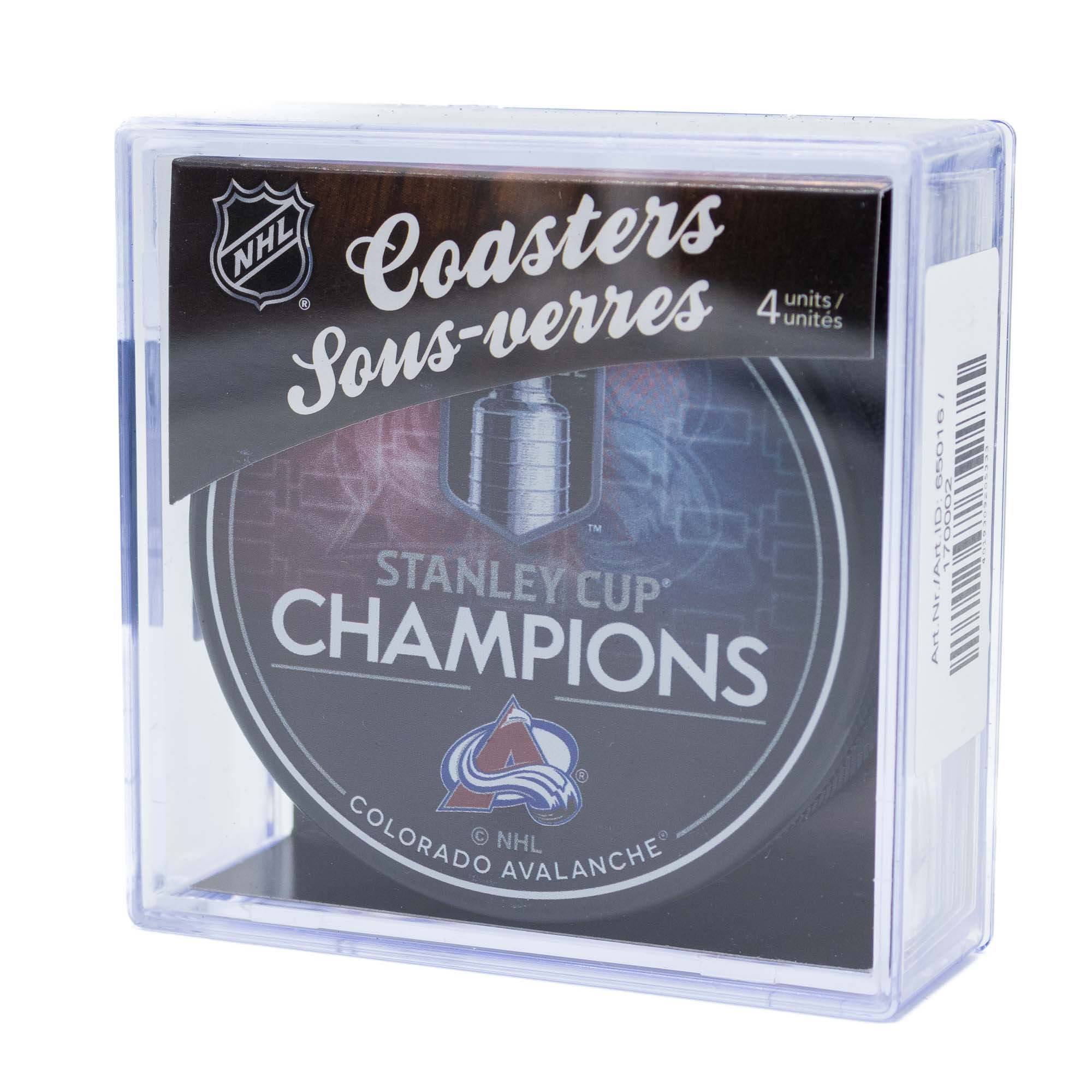 Colorado Avalanche 2022 Stanley Cup Champions NHL Puck Untersetzer (4er Set)