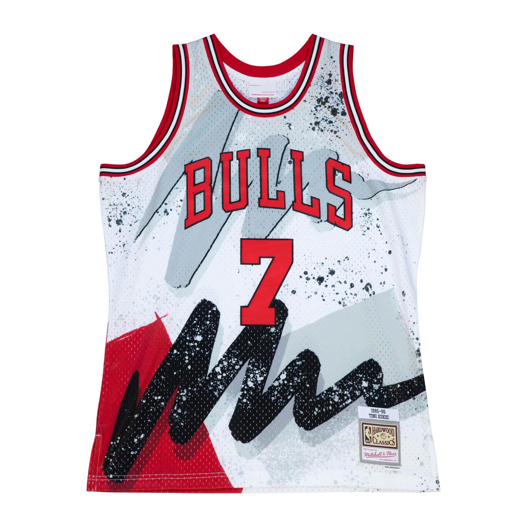 Toni Kukoč #7 Chicago Bulls Hyper Hoops Mitchell & Ness Swingman NBA Trikot