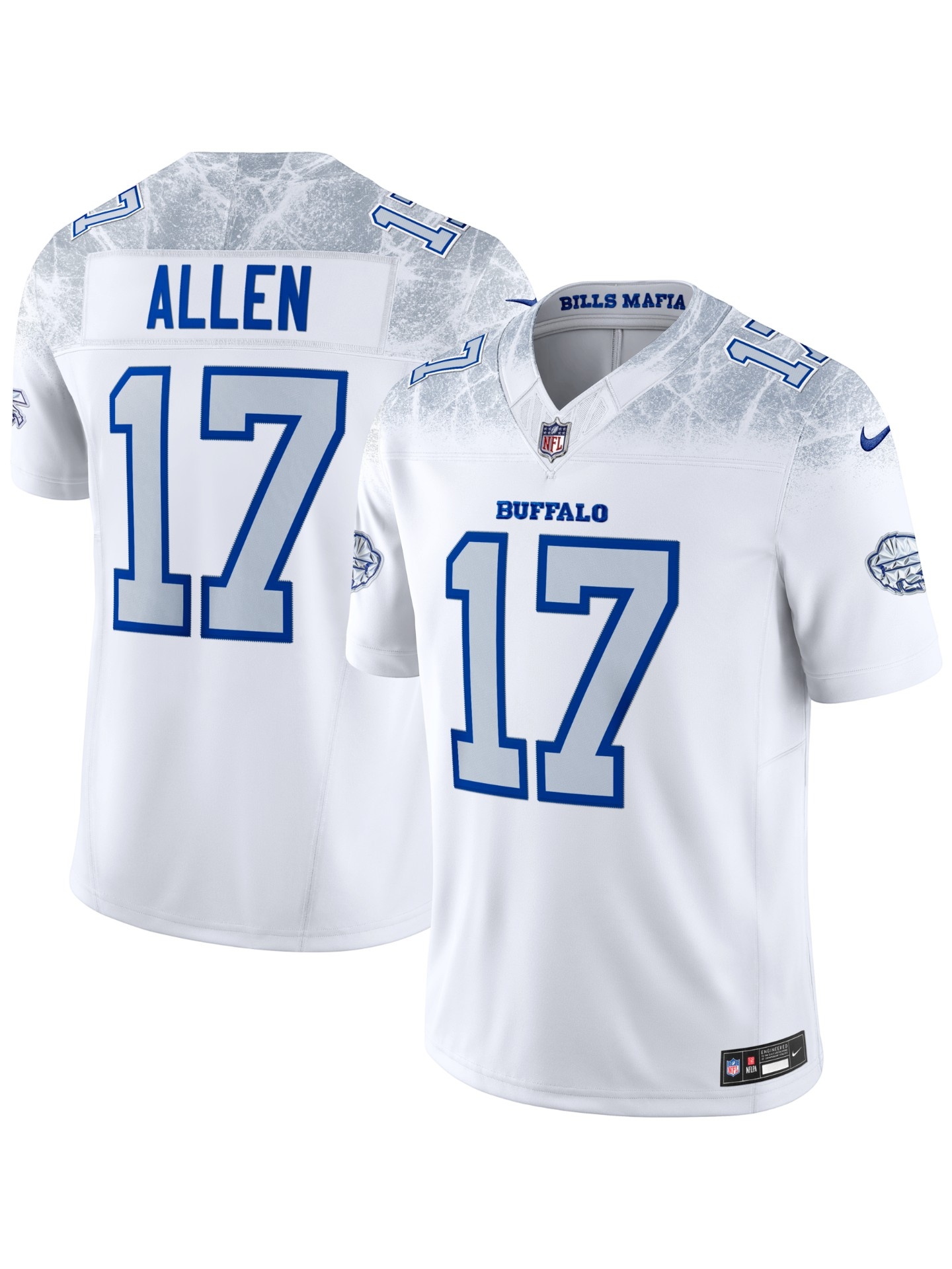 Josh Allen #17 Buffalo Bills Rivalries Limited NFL Trikot Weiß