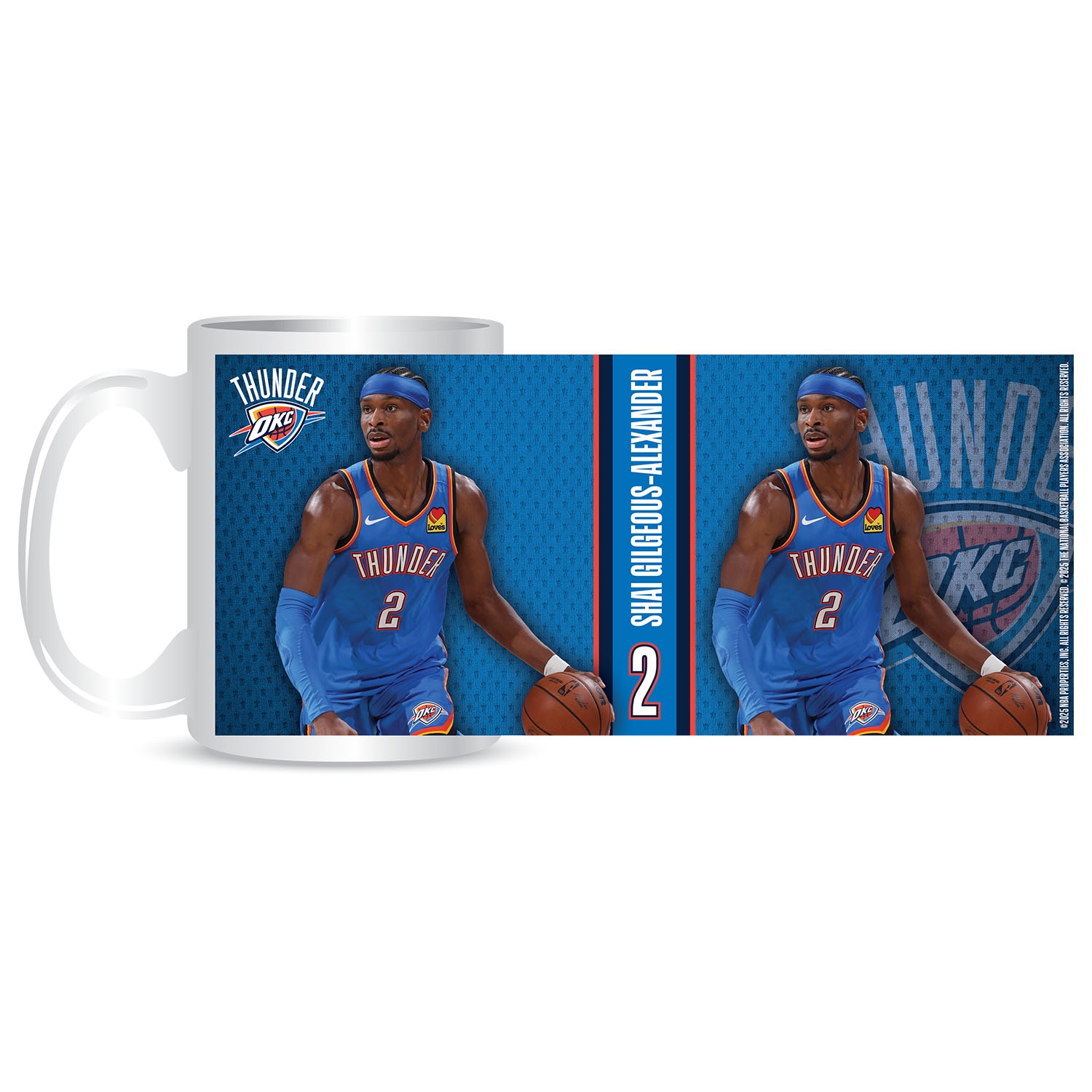 Shai Gilgeous-Alexander Oklahoma City Thunder Player NBA Becher (330 ml)