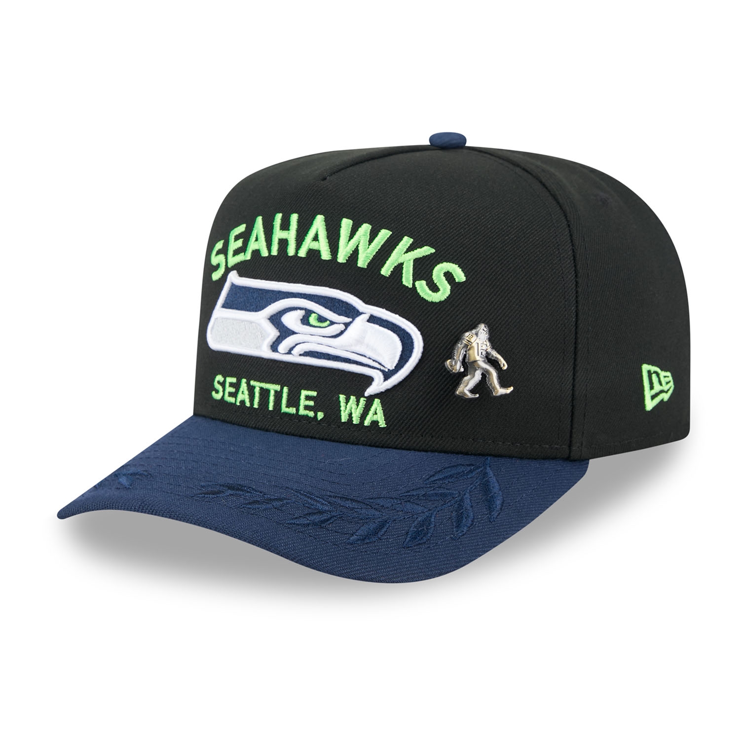 Seattle Seahawks 2025 NFL Draft New Era 59FIFTY A-Frame Fitted Cap Schwarz