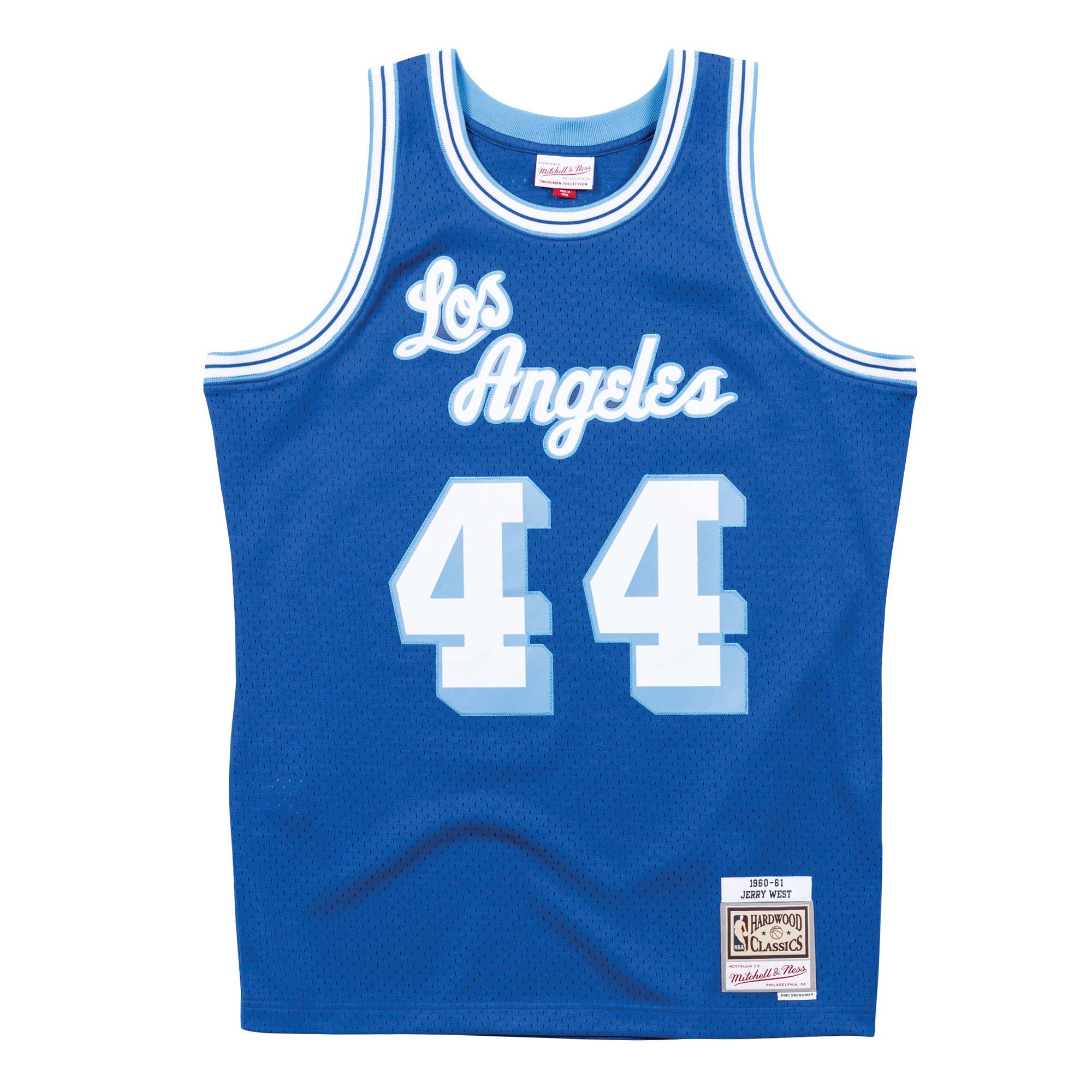Jerry West #44 Los Angeles Lakers 1960-61 Mitchell & Ness Swingman NBA Trikot Blau