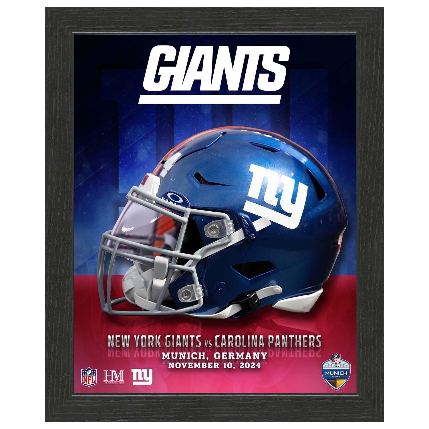 2024 NFL Munich Game New York Giants Gerahmtes Bild