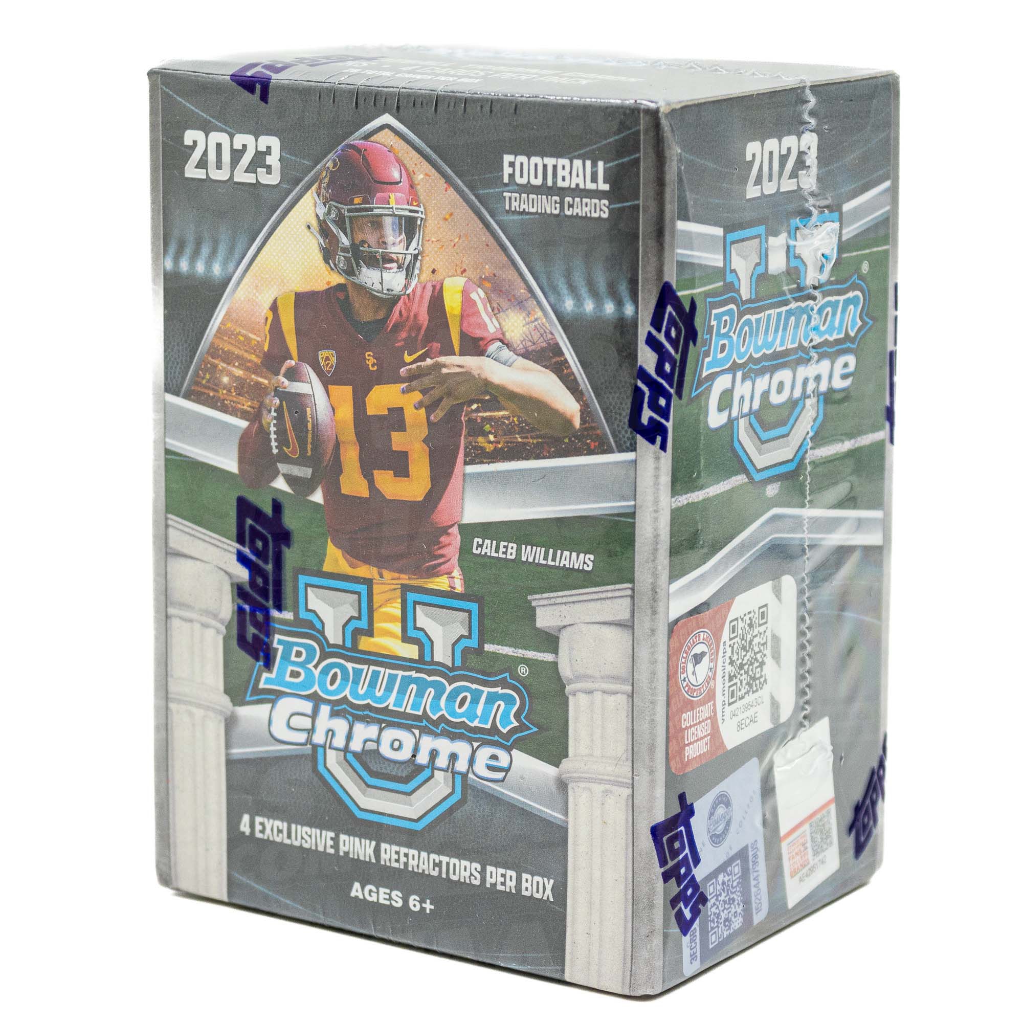 2023 Bowman Chrome University Football NCAA Blaster Box