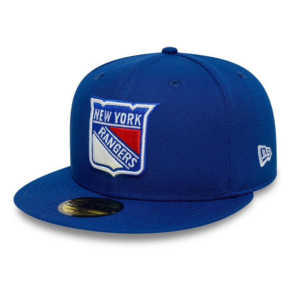 New York Rangers Basic Logo 59FIFTY Fitted NHL Cap Blau