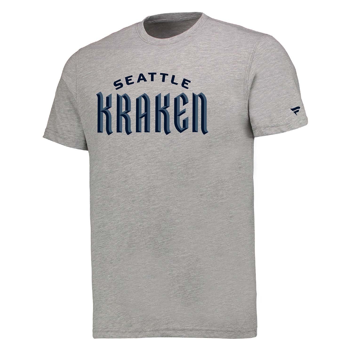 Seattle Kraken Wordmark  Fanatics NHL T-Shirt Grau