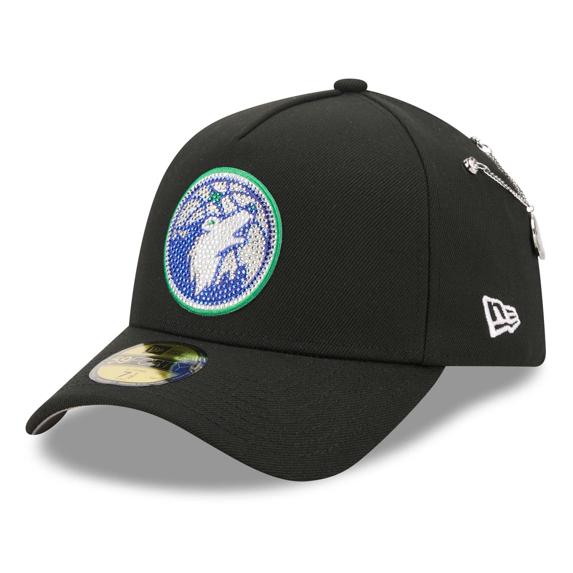 Minnesota Timberwolves 2026 NBA Draft On-Stage Crystal 59FORTY A-Frame Fitted Cap Schwarz