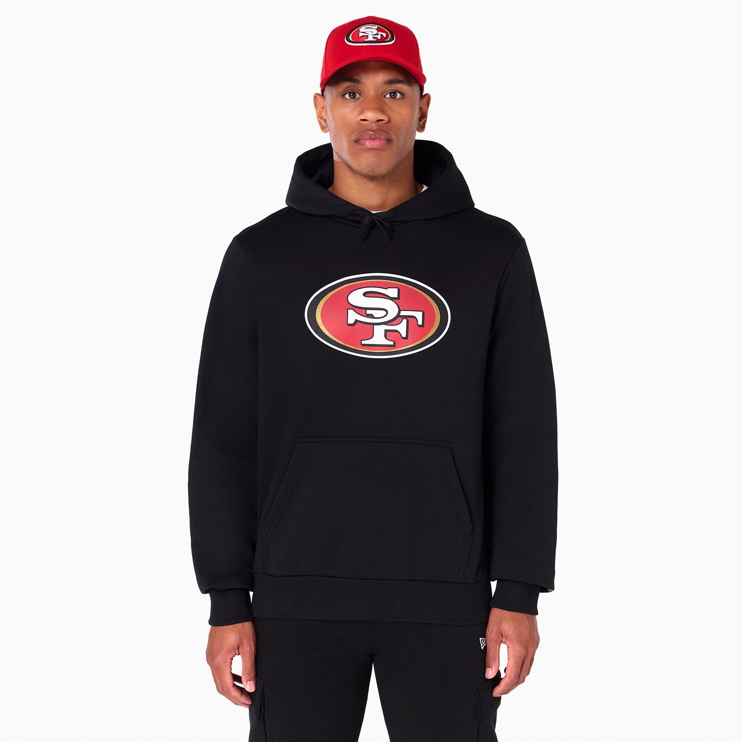 San Francisco 49ers Logo Hoodie New Era NFL Sweatshirt Black