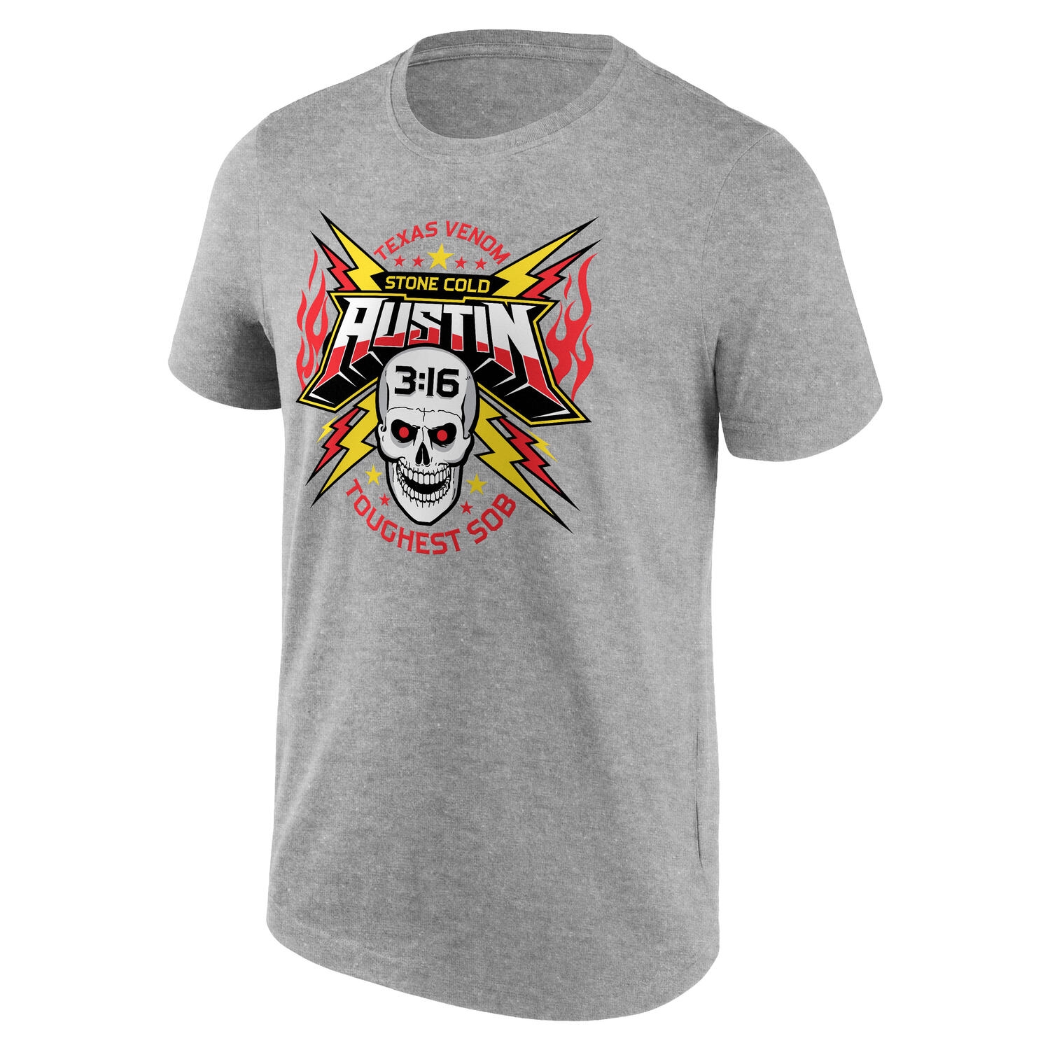 Stone Cold Steve Austin WWE Superstar T-Shirt Grau