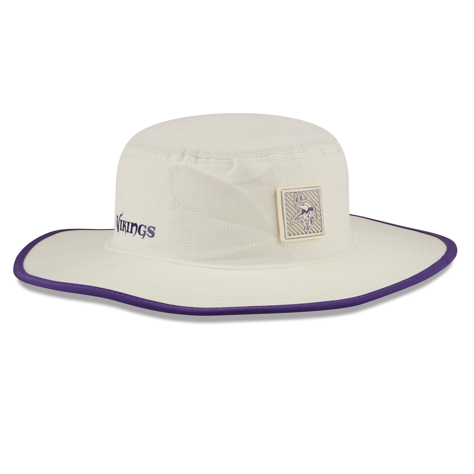 Minnesota Vikings 2026 NFL Training Camp Panama Flex Bucket Hat Cream/Purple