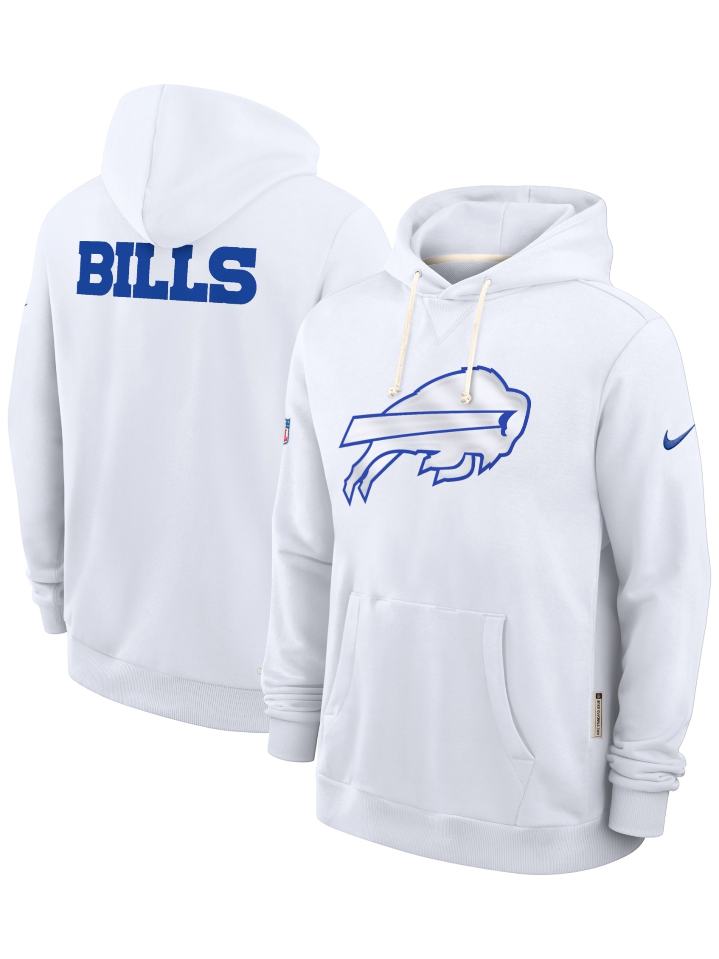 Buffalo Bills 2026 NFL Rivalries Sideline Standard Issue Hoodie Weiß