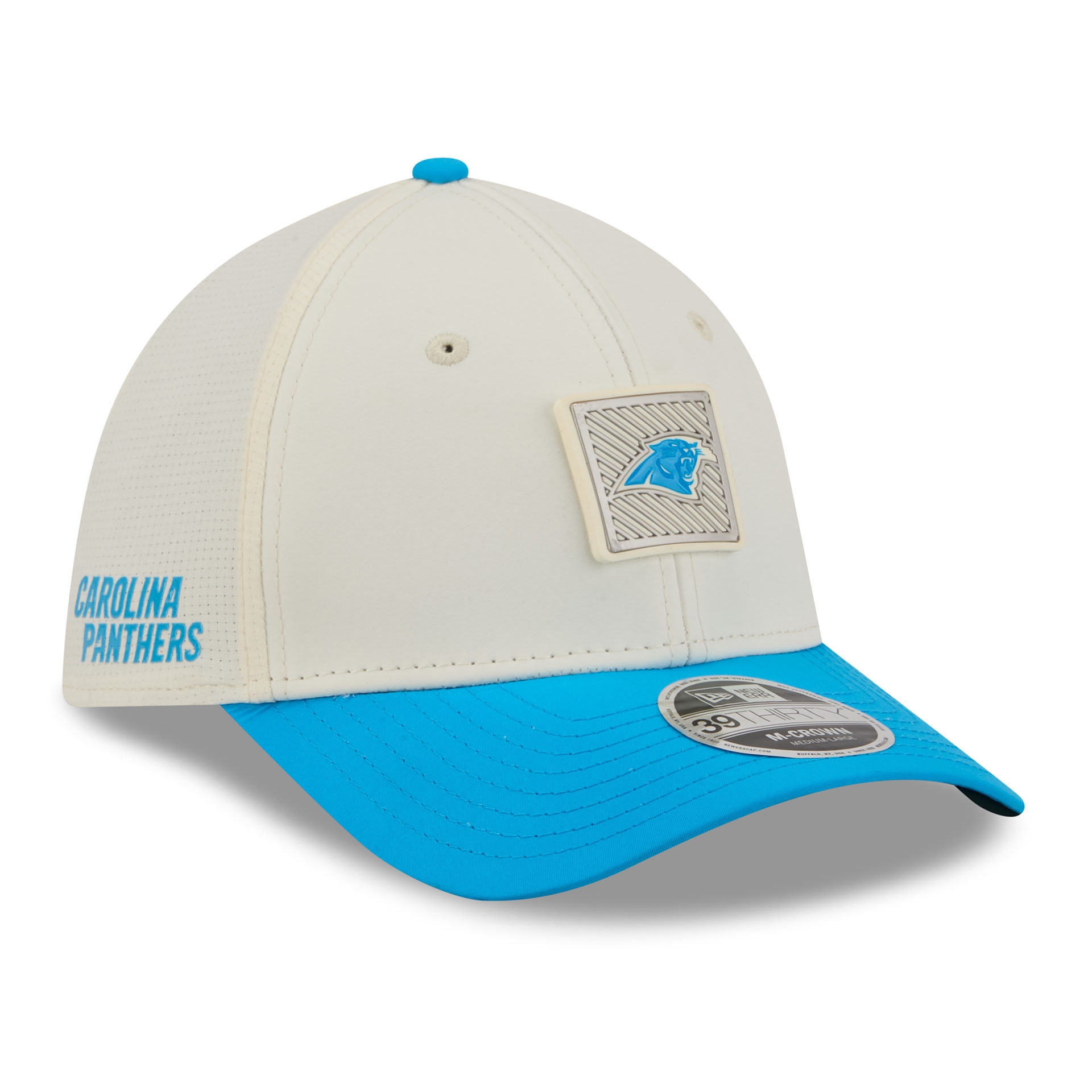Carolina Panthers 2026 NFL Training Camp 39THIRTY Flex Cap Cream/Blue
