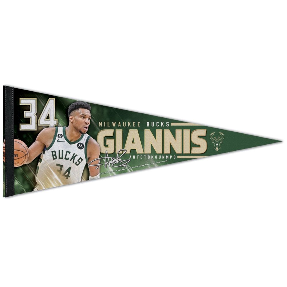 Giannis Antetokounmpo Milwaukee Bucks WinCraft Premium NBA Wimpel