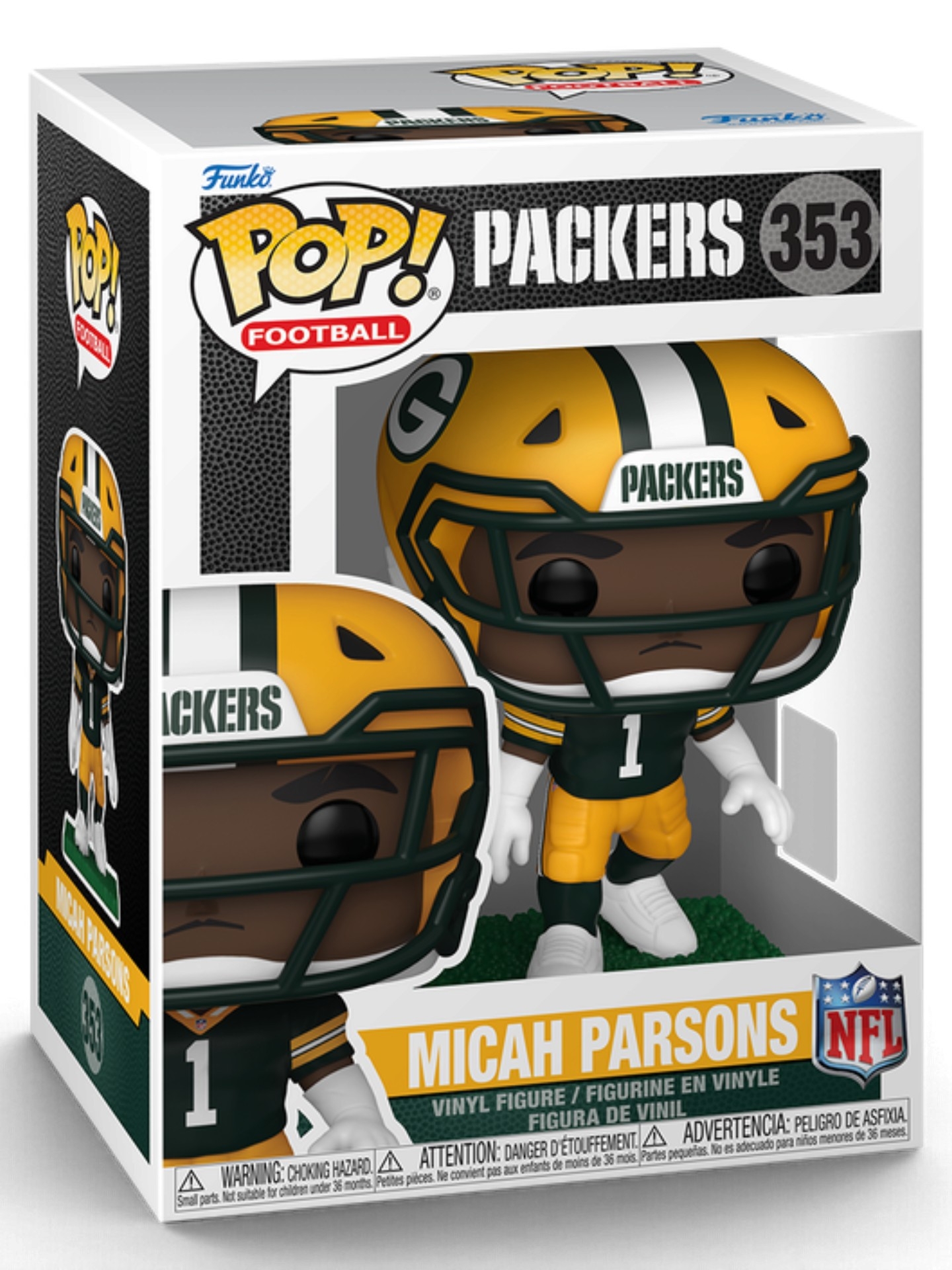 Funko POP! #353 Michah Parsons Green Bay Packers Vinyl NFL Figur