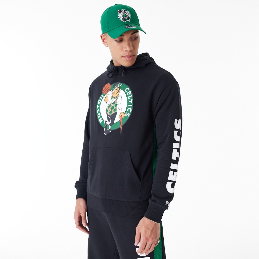 Boston Celtics Mesh Panel New Era Oversized NBA Hoodie