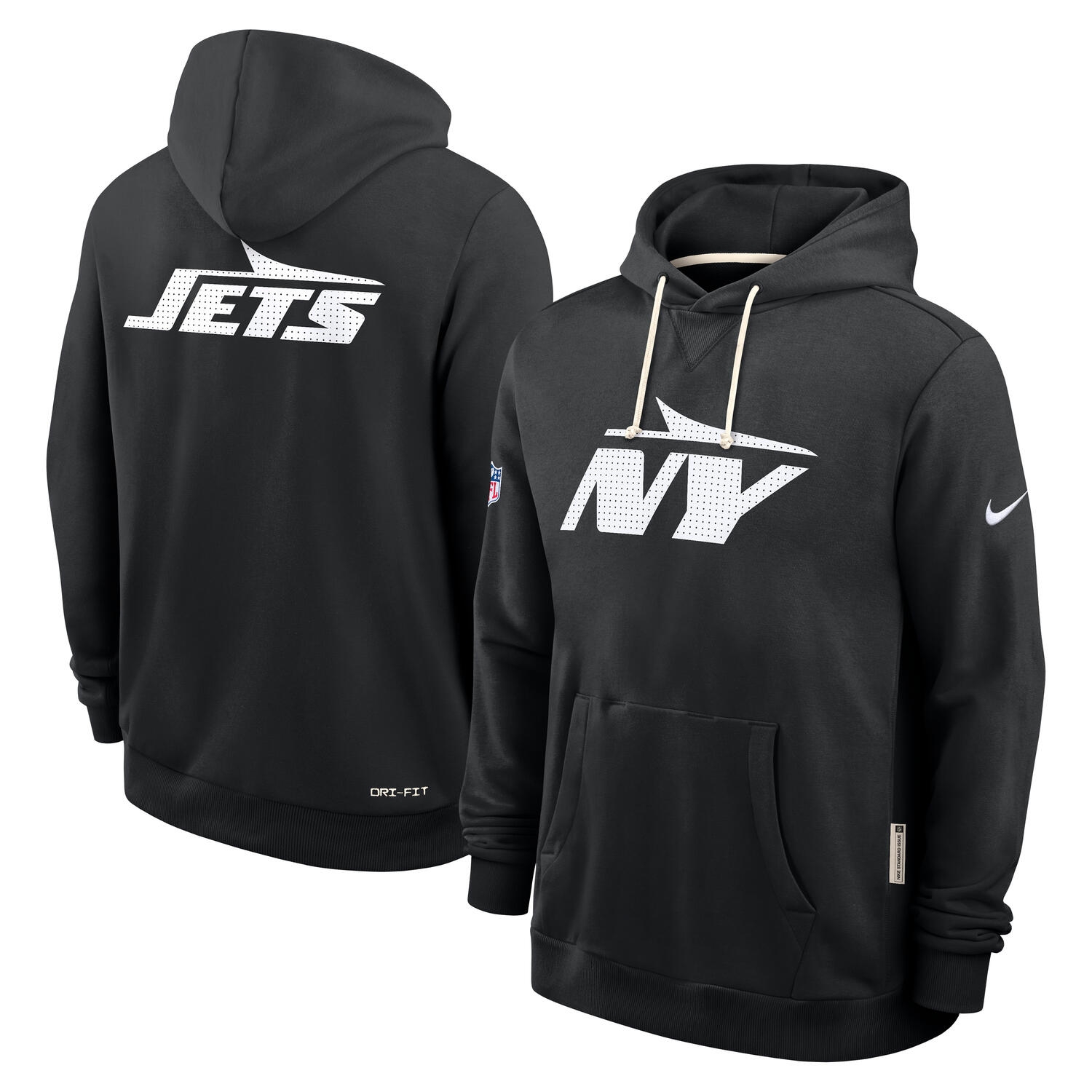 New York Jets 2025 NFL Sideline Nike Standard Issue Hoodie Black