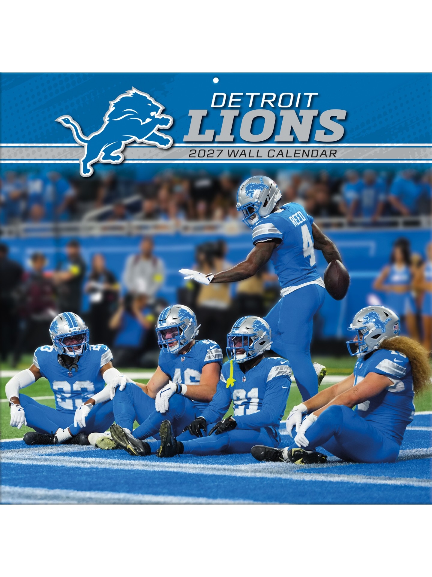 Detroit Lions 2027 NFL Team Wall Calendar
