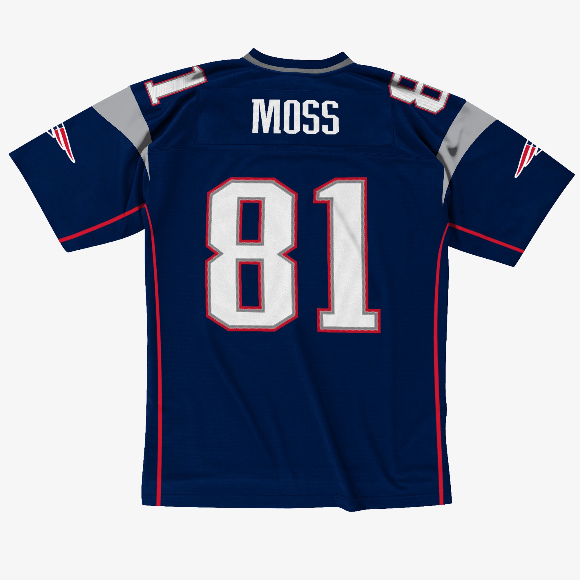 Randy Moss #81 New England Patriots 2007 Legacy Throwback NFL Trikot Navy