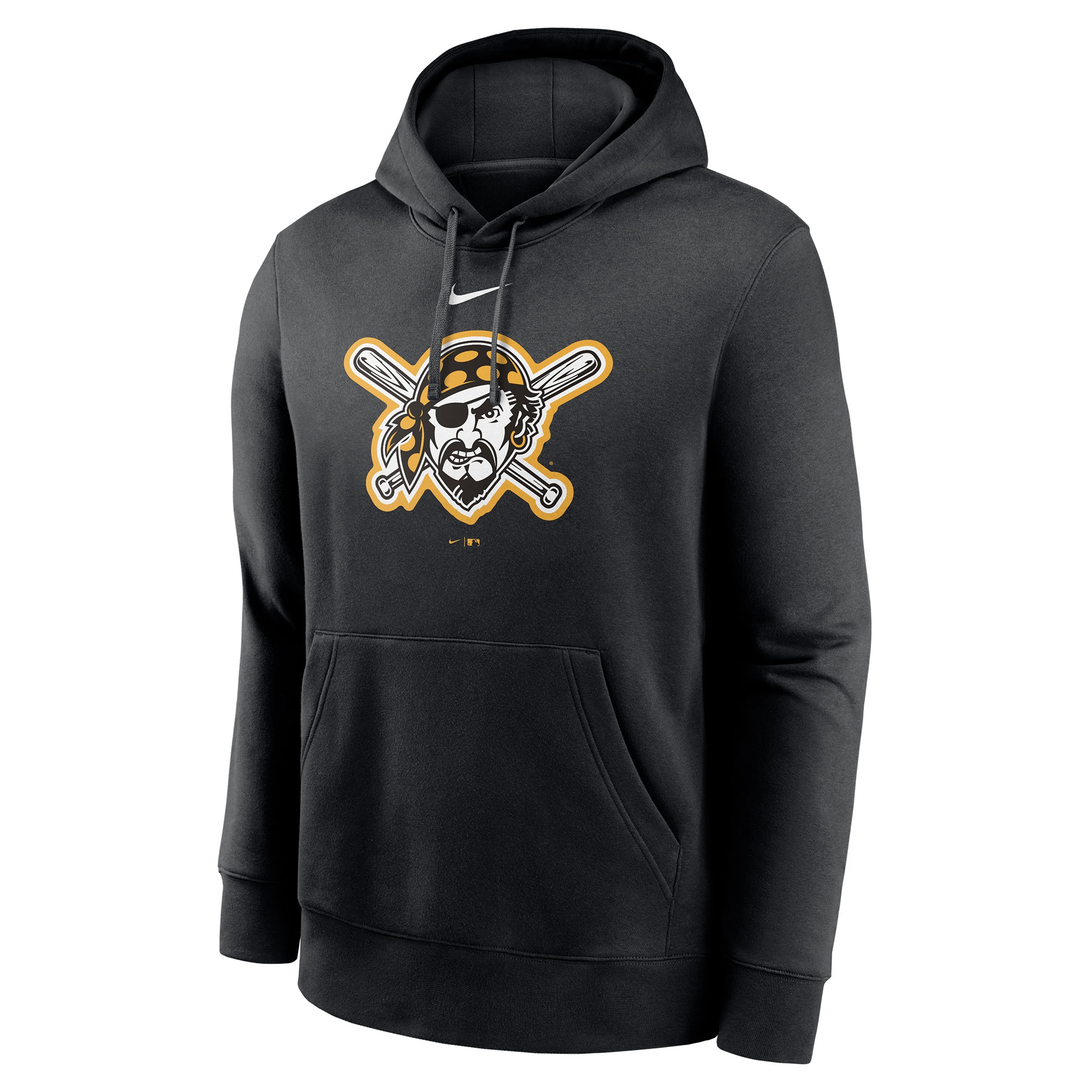 Pittsburgh Pirates Alternate Logo Nike Club Fleece MLB Hoodie Schwarz