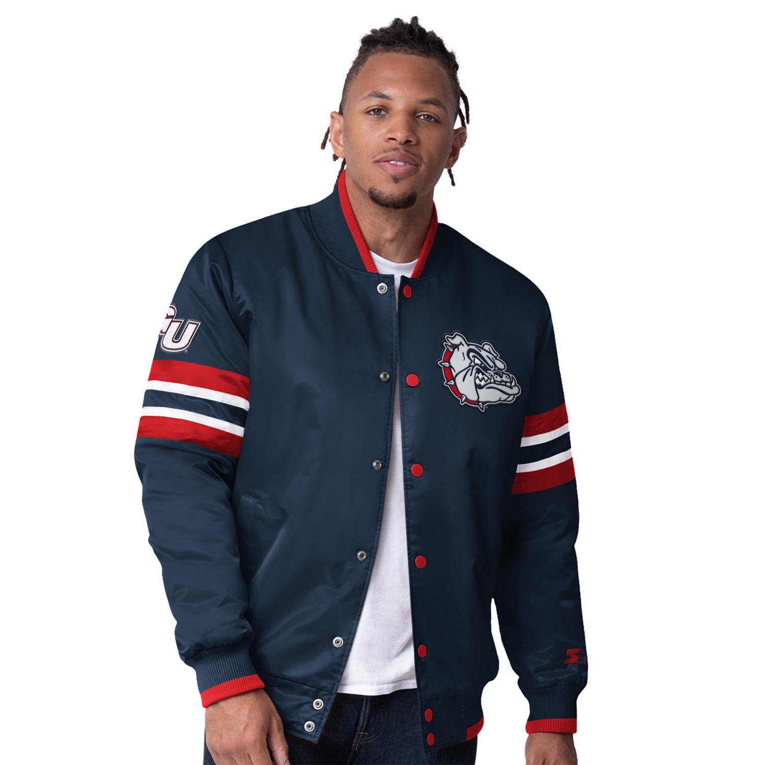 Gonzaga Bulldogs Starter Scout Varsity NCAA Jacke Navy