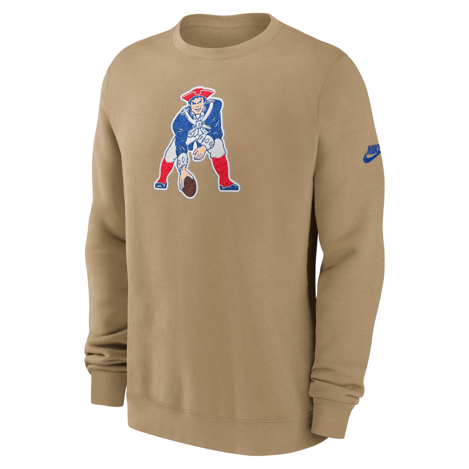 New England Patriots Swing Pass NFL Rewind Club Crew Beige
