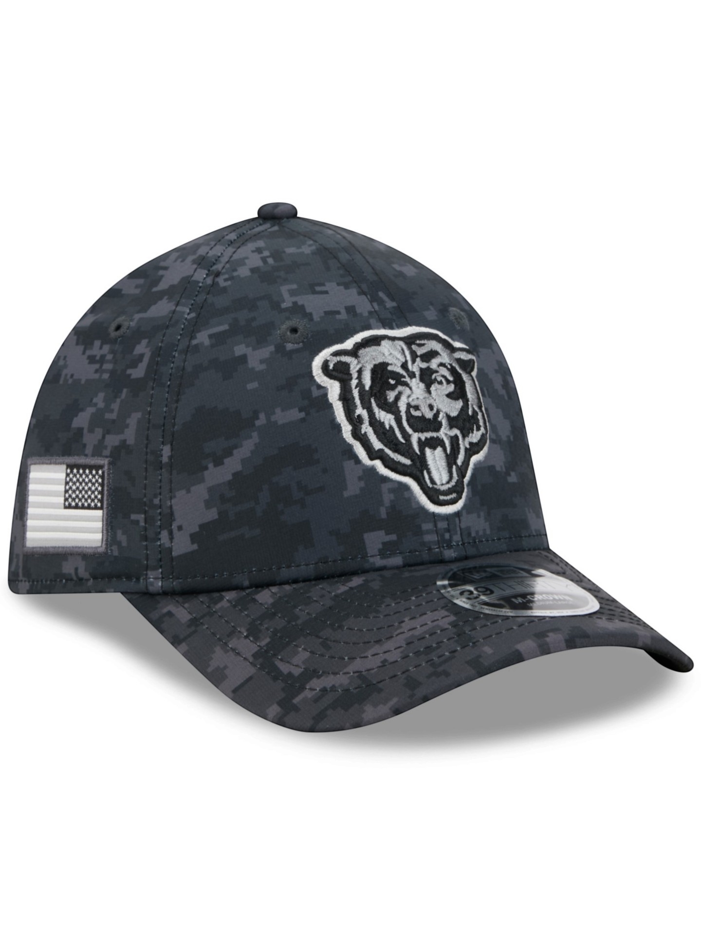 Chicago Bears 2026 NFL Salute to Service 39THIRTY M-Crown Flex Cap Black