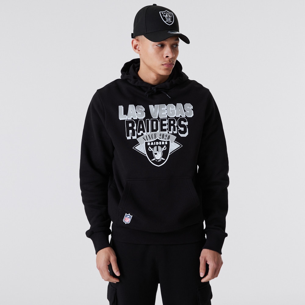 Las Vegas Raiders Established New Era NFL Hoodie Schwarz
