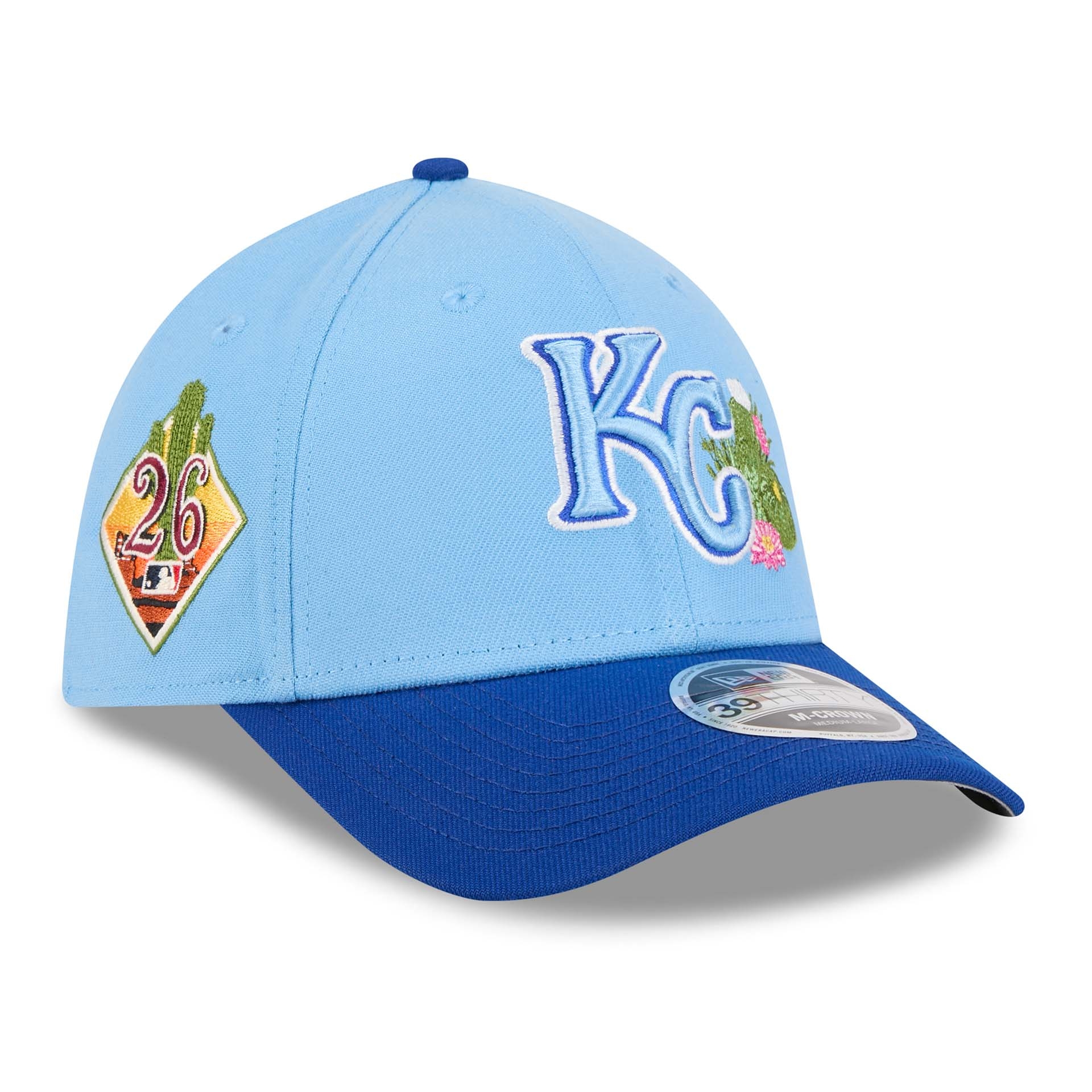 Kansas City Royals 2026 MLB Spring Training 39THIRTY M-Crown Flex Cap Blau