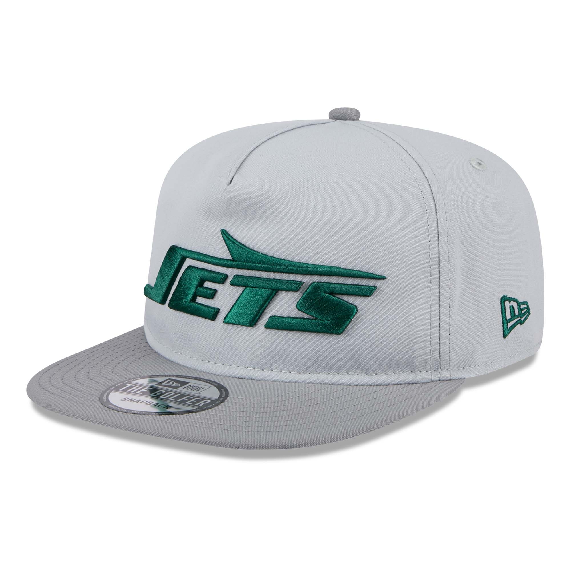 New York Jets 2024 NFL Training Camp New Era Golfer Snapback Cap Grau